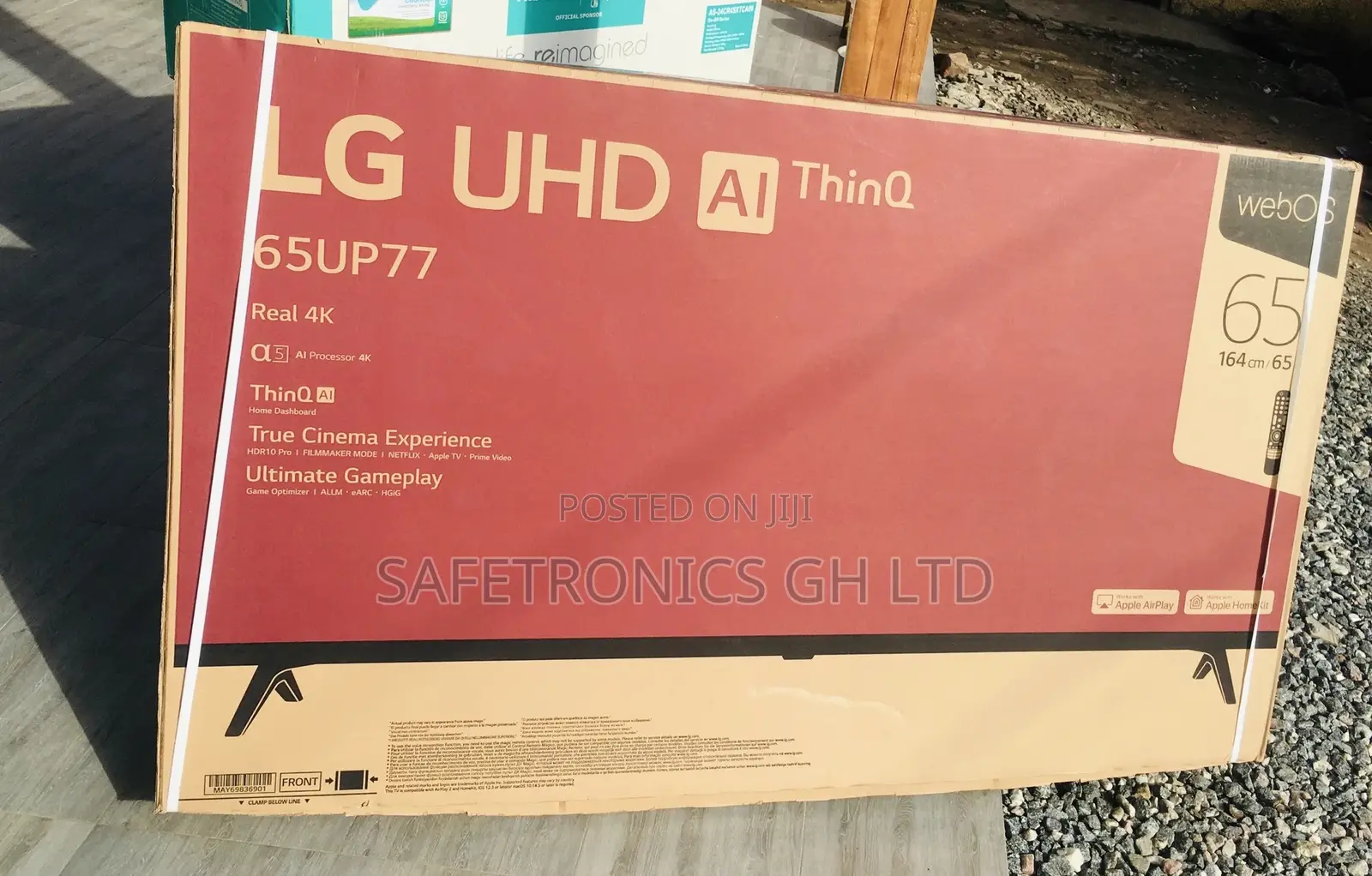 65 Inches Glossy UP77 Lg Smart UHD Slim LED Crystal Tv 