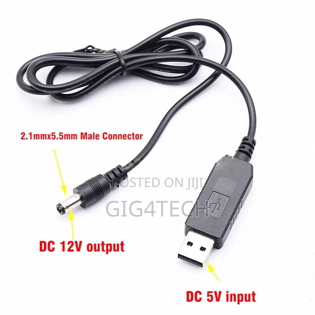 Usb 5v to 12v Dc Power Cable for Routers