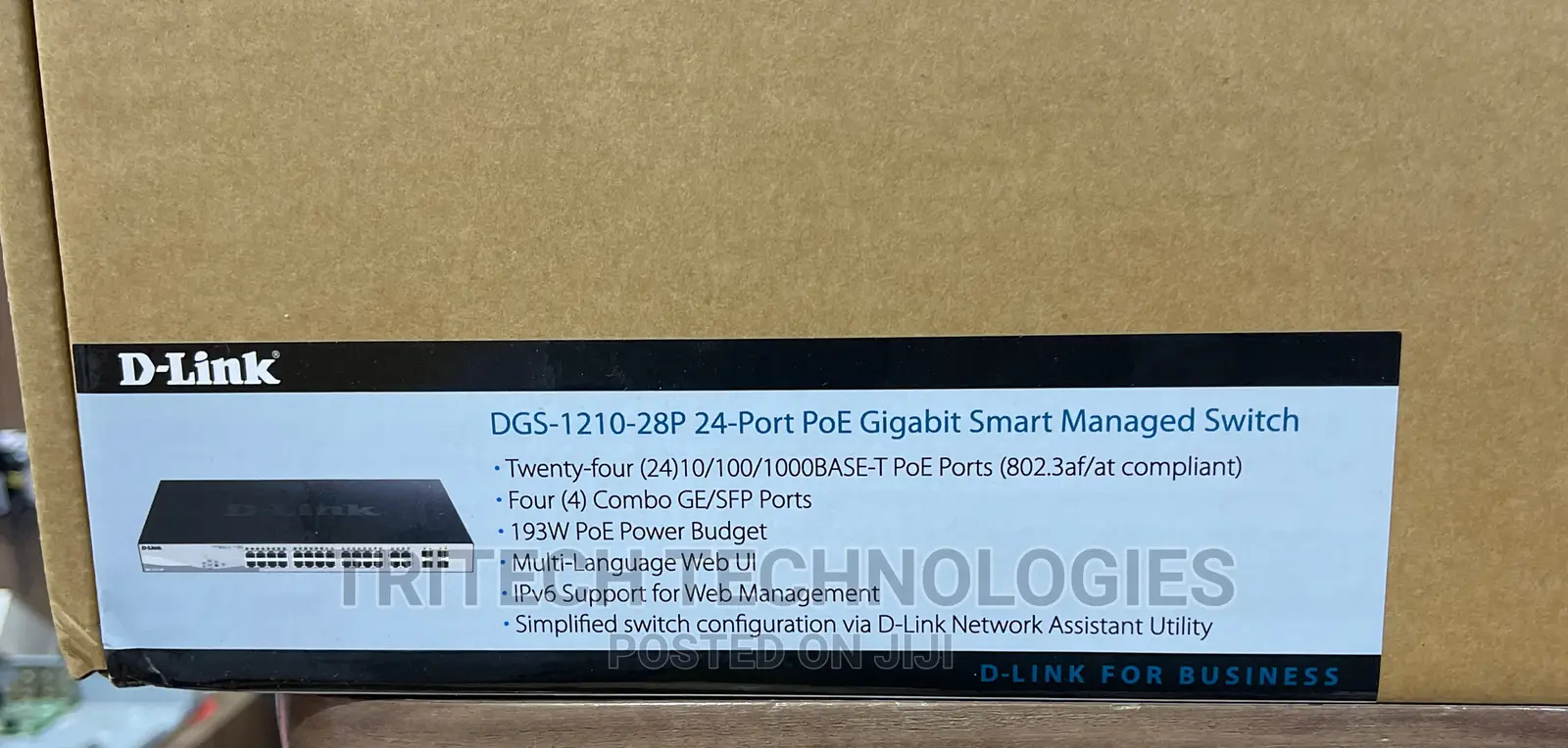 D-Link 28-Port Gigabit Smart Managed Switch DGS-1210-28P