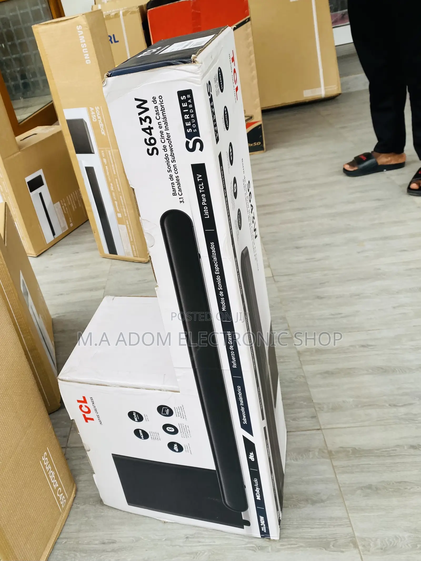 Sealed in Box TCL Bluetooth Sound Bar System S643W(3.1ch) 