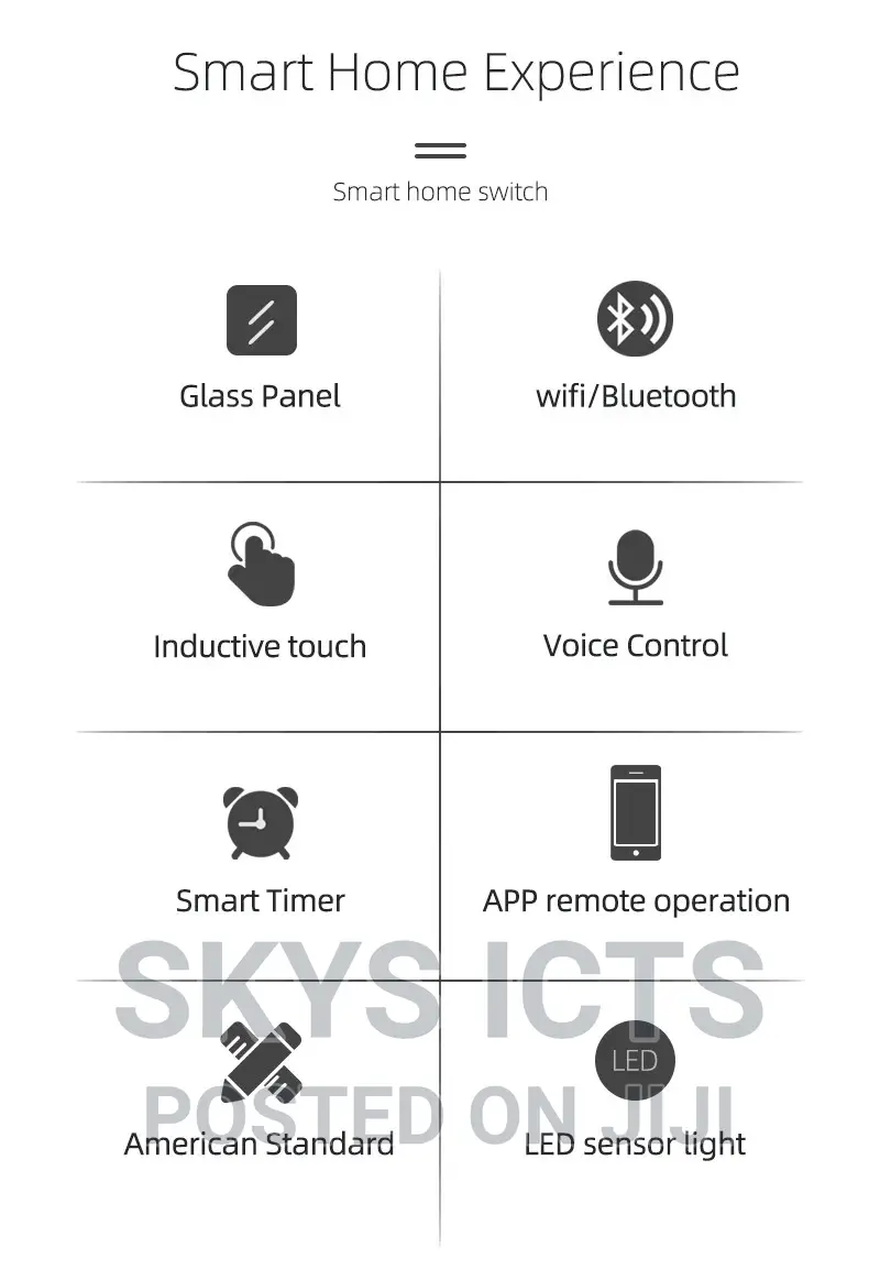 4 Gang Wifi Smart Light/ Bulb Switch