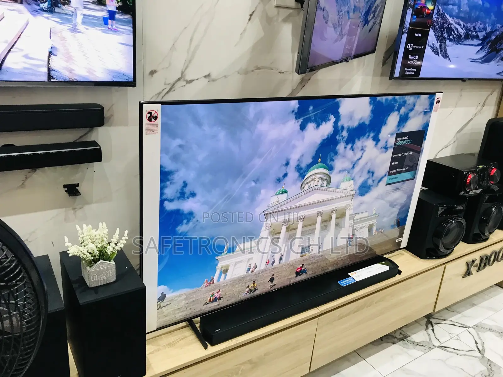 Samsung UHD Crystal BU80 Smart 65 Inches Smart Slim Black