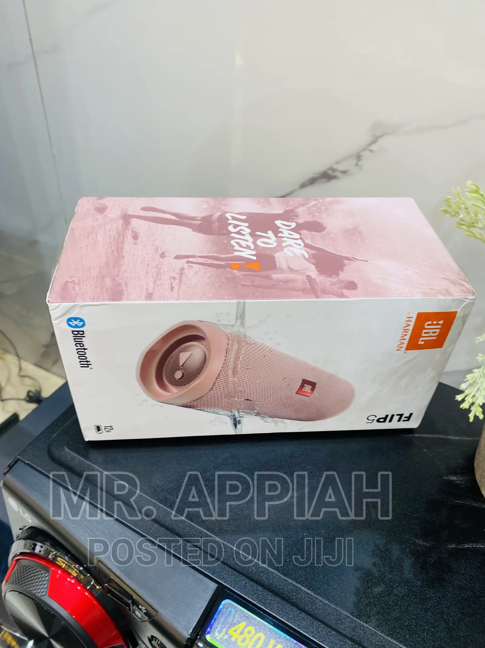 Energy Saving JBL Flip 5 Bluetooth Speaker(Pink) 