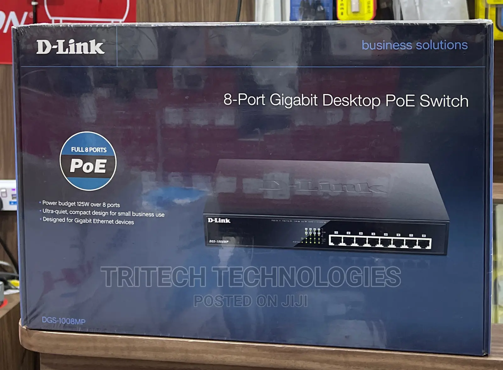 D-Link 8port Gigabit Mix POE Switch DGS-1008MP