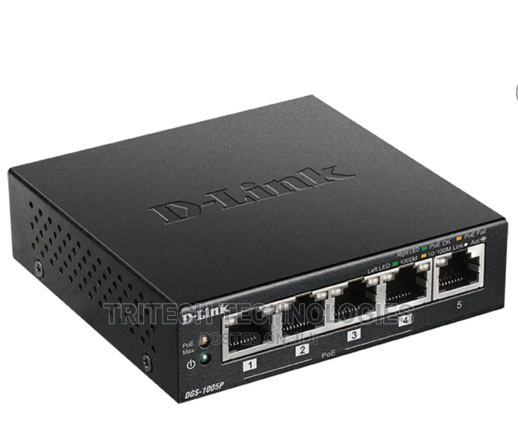 D-Link 5port Desktop Gigabit POE Switch DGS-1005P