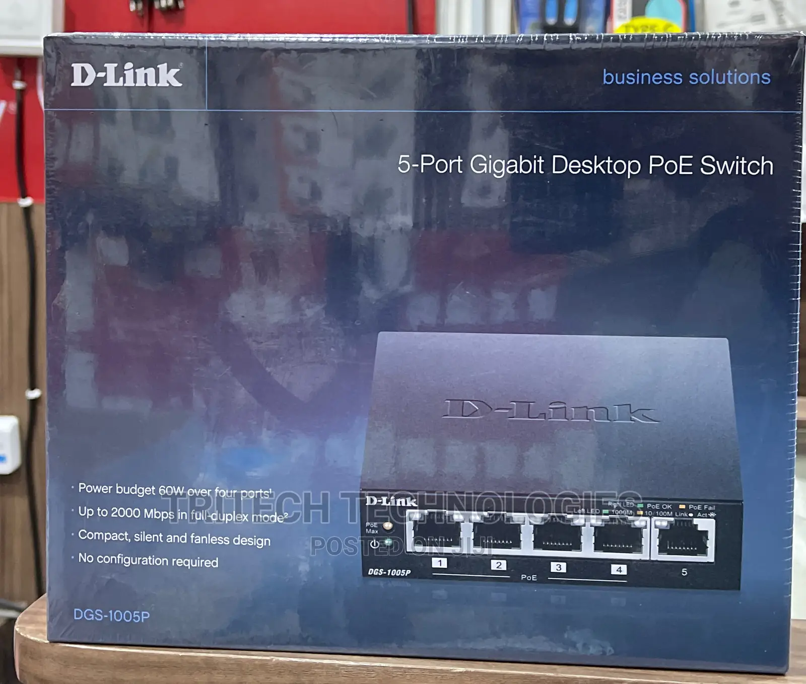 D-Link 5port Desktop Gigabit POE Switch DGS-1005P