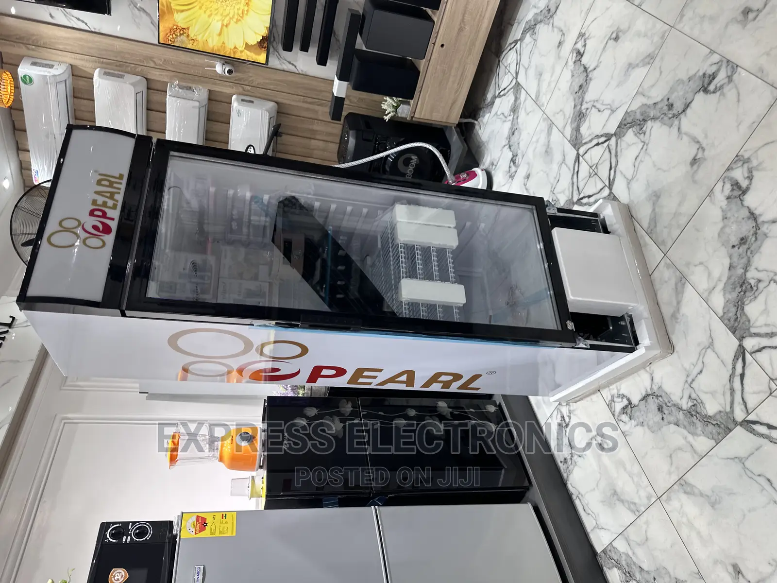 Authentic New Pearl Display Fridge PVC 424-2b Single Door