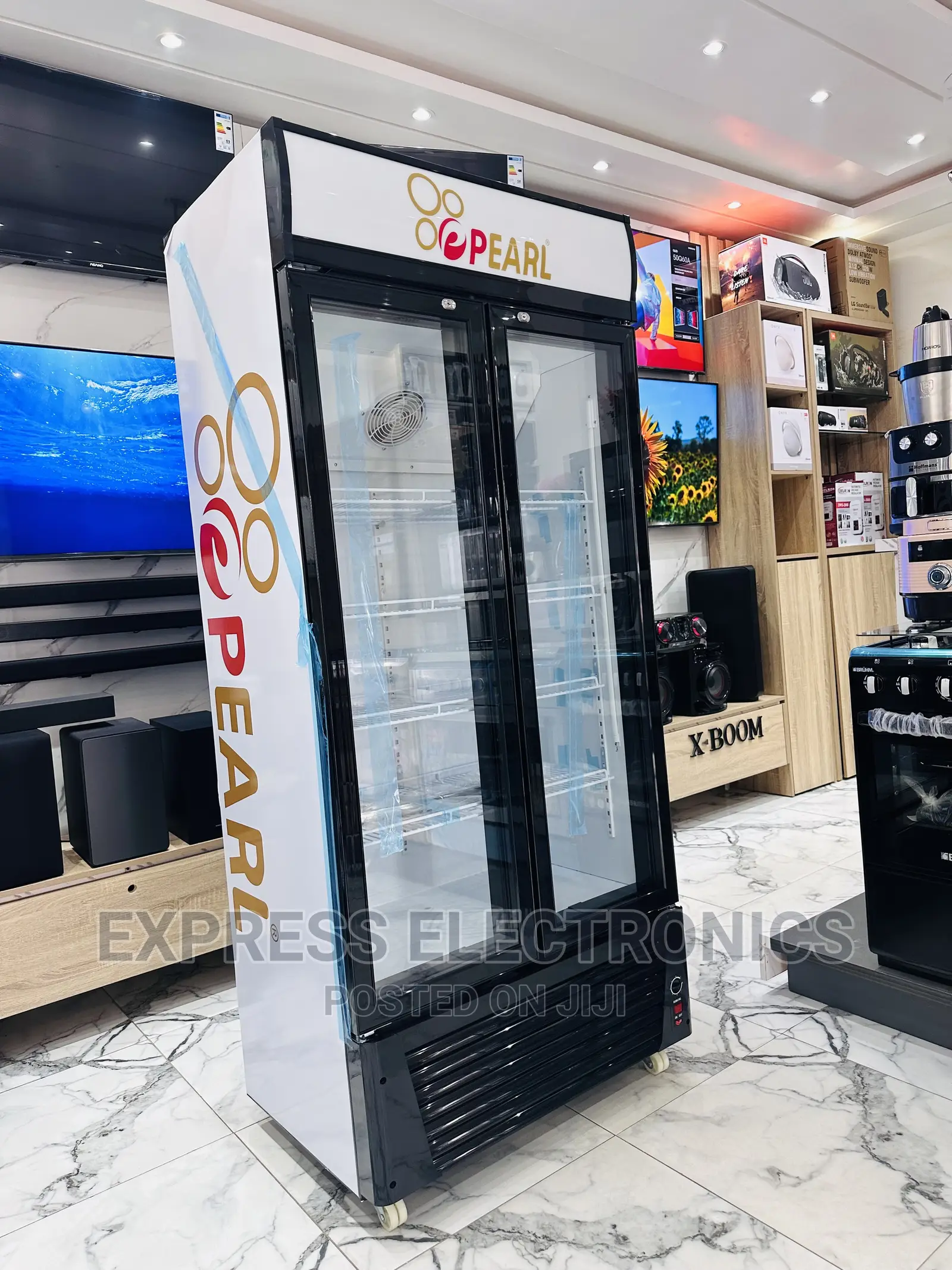 GET New PVC 622-2b. Display Fridge Pearl Double Door