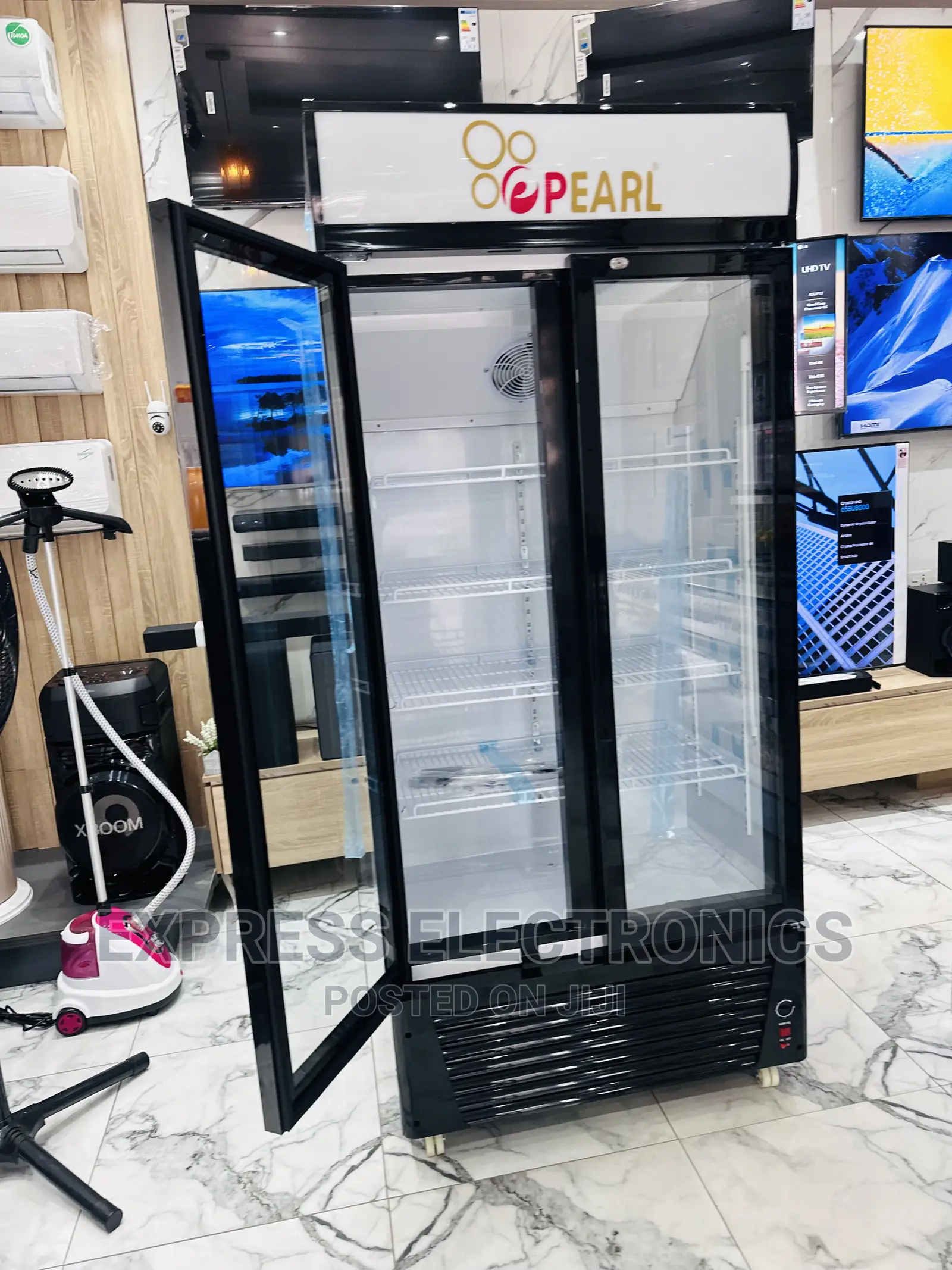 Fast Cooling Function Pearl Display Fridge PVC 622-2b.
