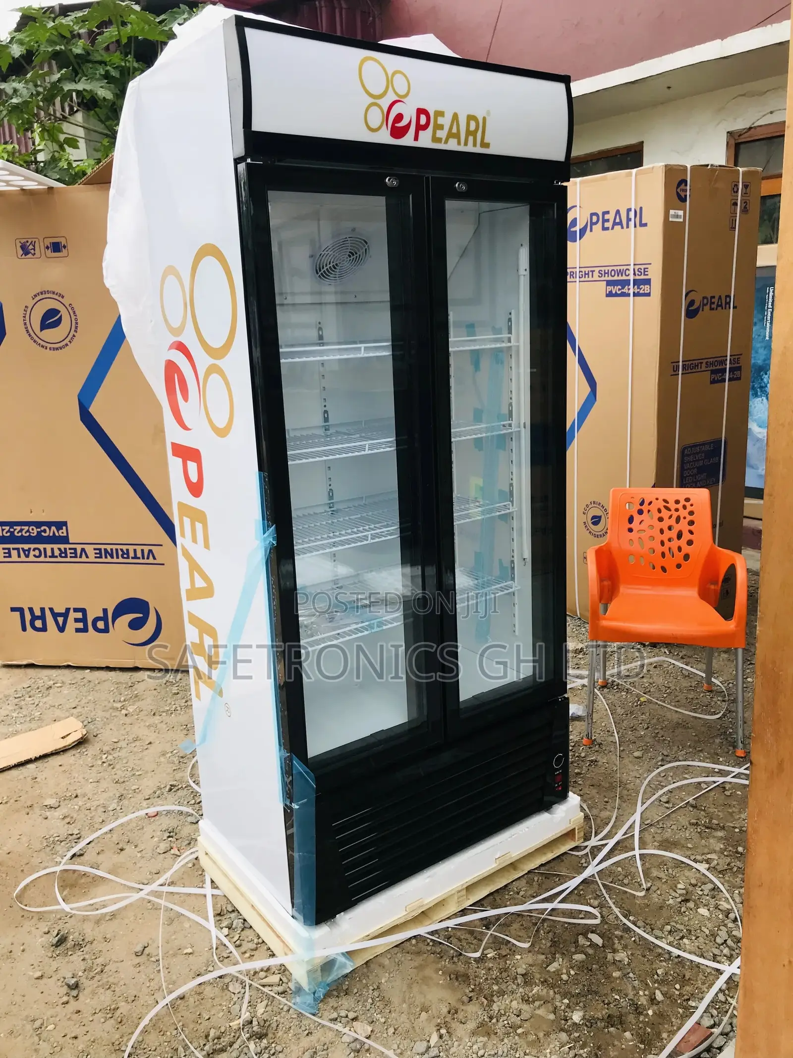 Brand New PVC-622 Pearl Doubledoor Display Glass Door 