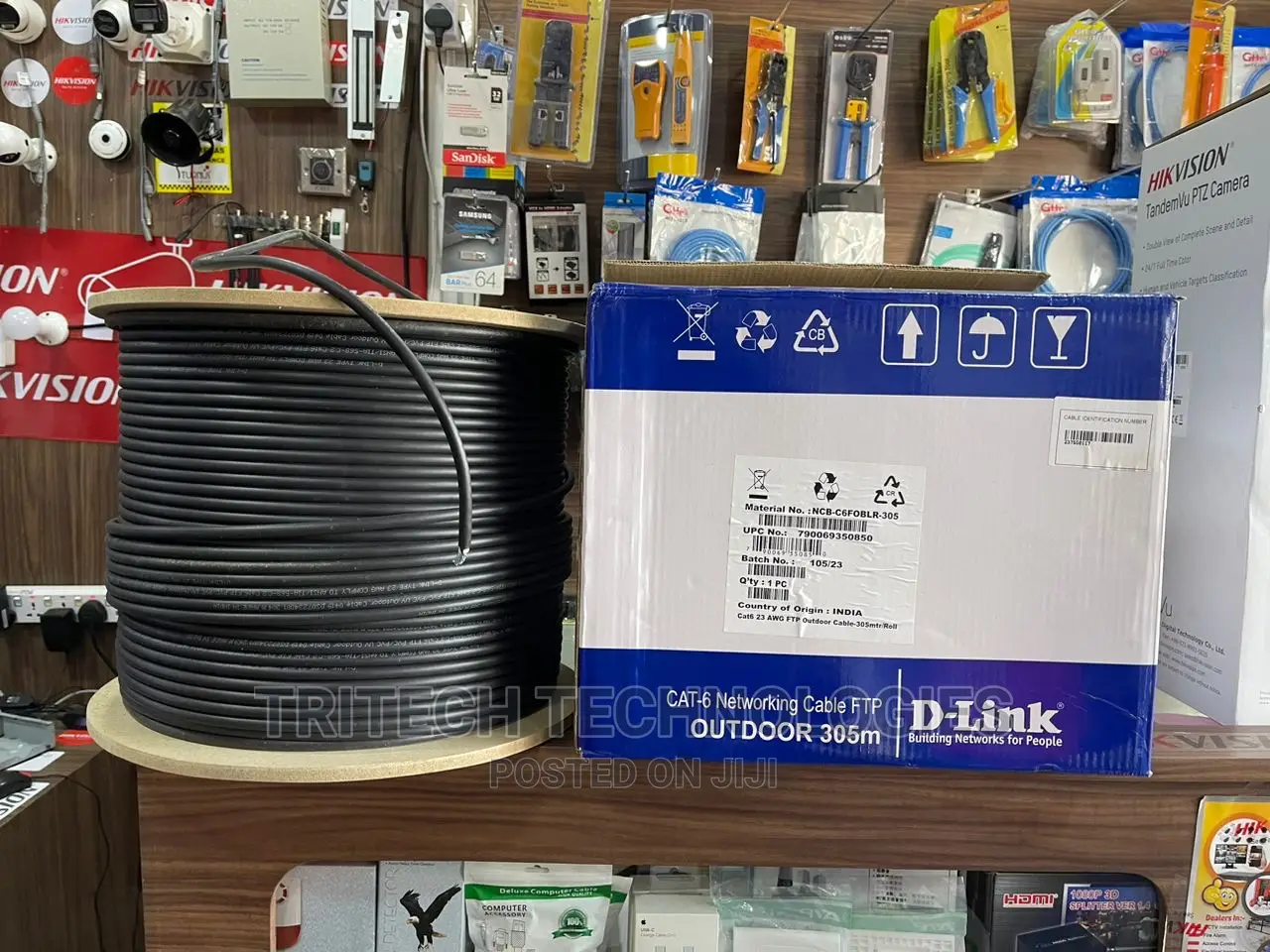 D-Link NCB-C6foblr-305 FTP PVC/ Uv Outdoor 23awg 305m Cat6