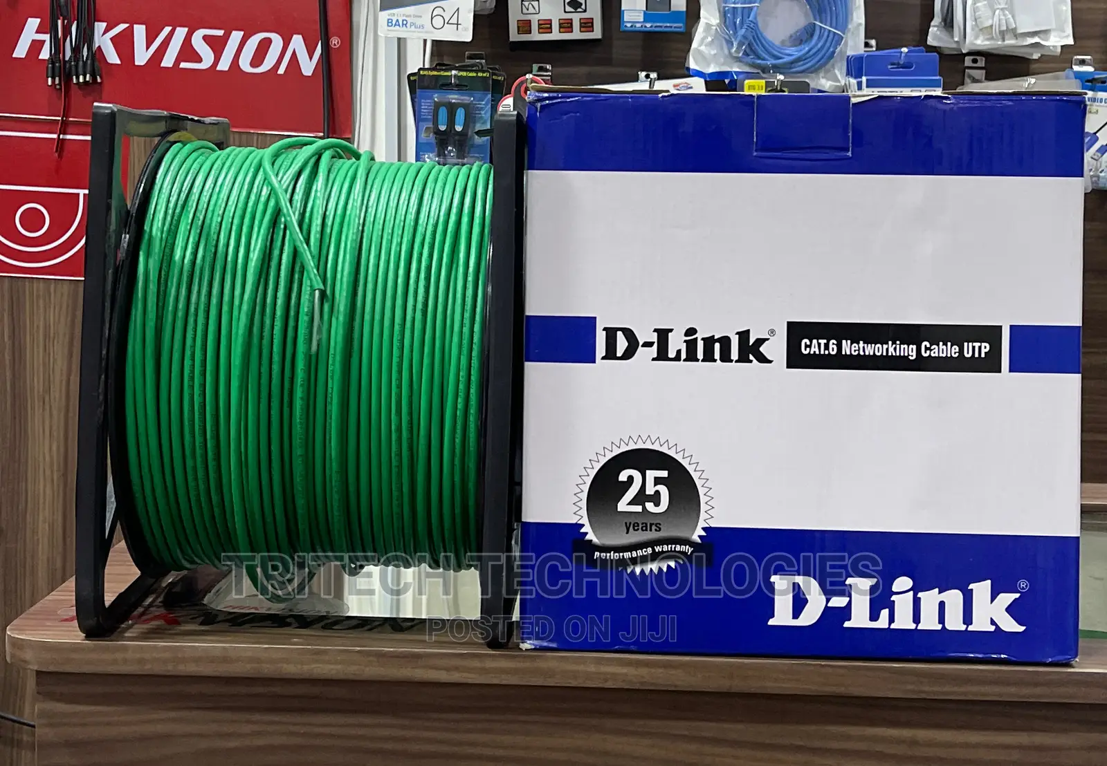 D-Link NCB-C6ugryr-305 Cat6 Utp (Green) PVC Solid Cable