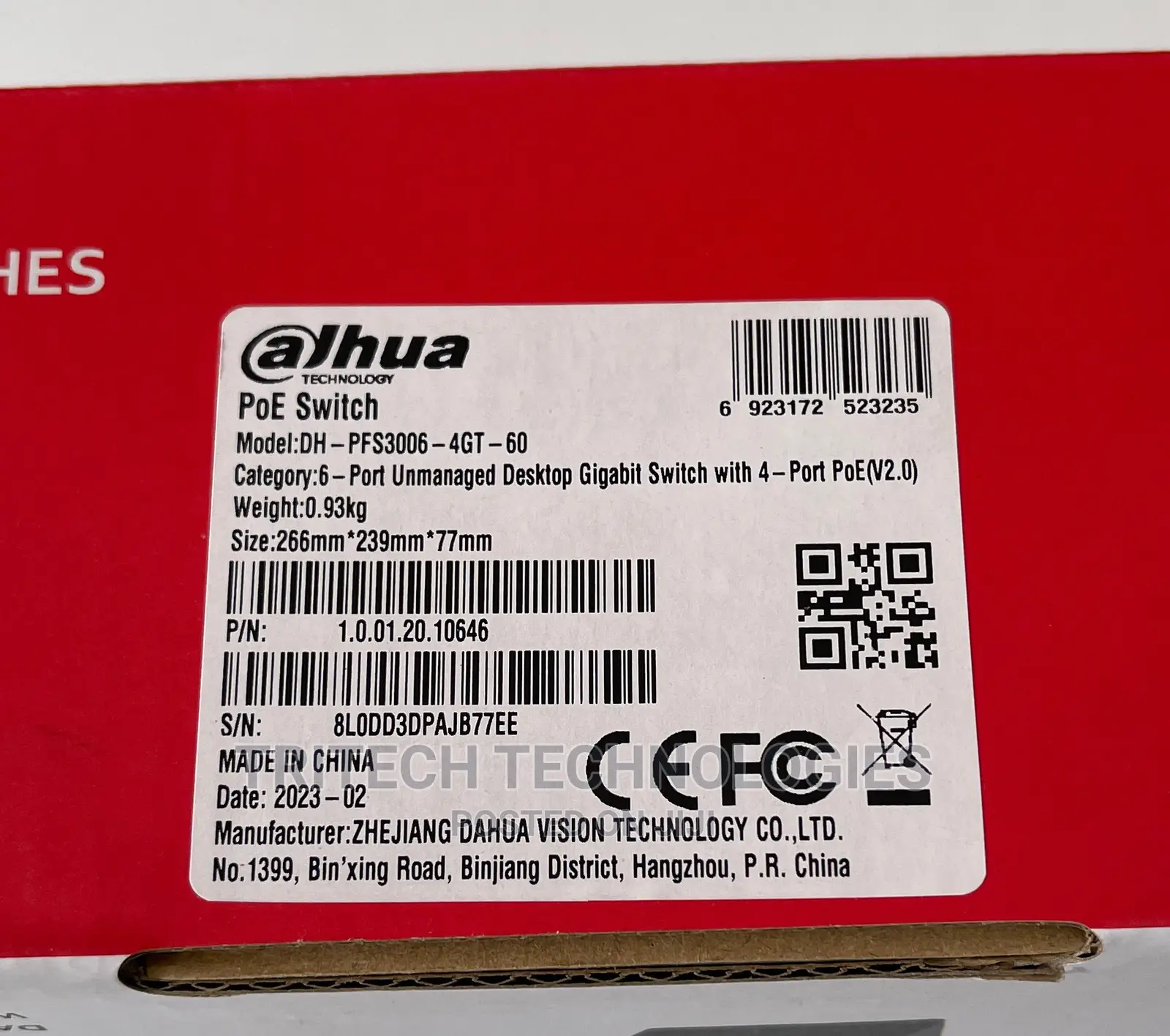 Dahua 4port Gigabit With 2 Uplink Unmanaged Desktop Switch