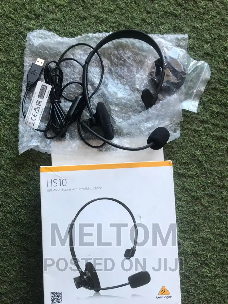 Behringer USB Mono Headset With Swivel Microphone (Hs10)