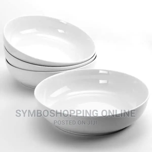 Gibson Home 8-Piece Dinner Bowl Set, White