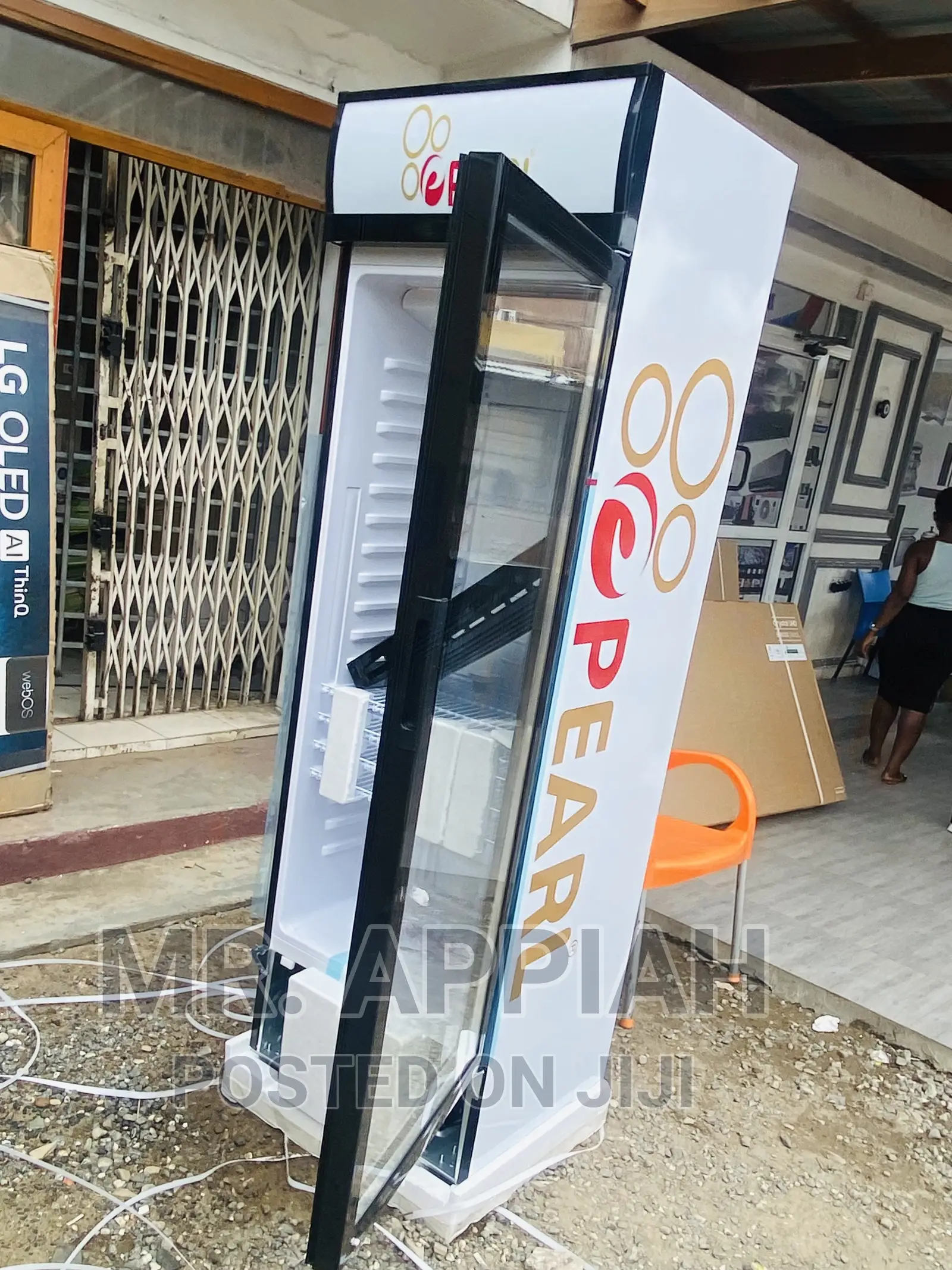 Low Energy Consumption Pearl Single Door Fridge(PVC 424-2b)