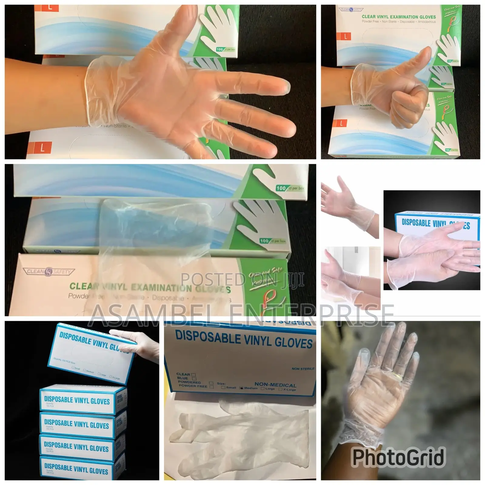 Vinyl Disposable Examination Powder Free Gloves