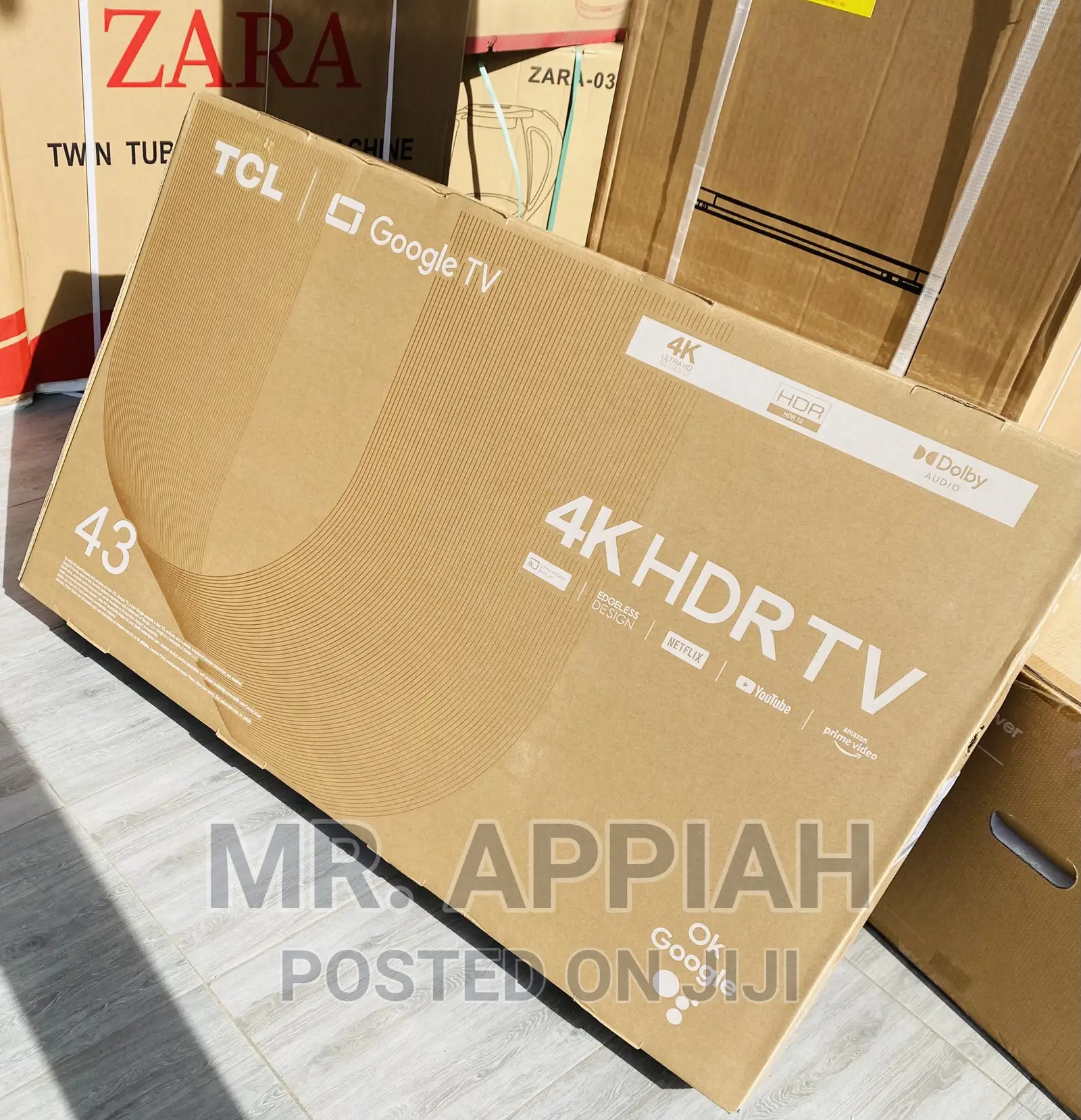 Purchase Authentic TCL 43p635 43” Uhd Google Tv,Black