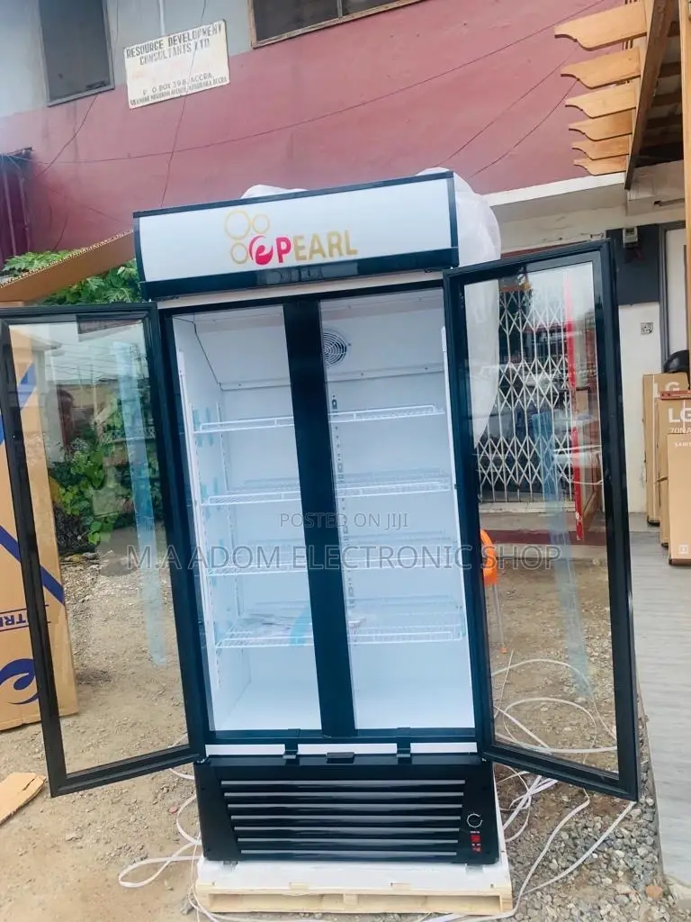 Authentic Pearl PVC 622-2b 2 Door Display Refrigerator 