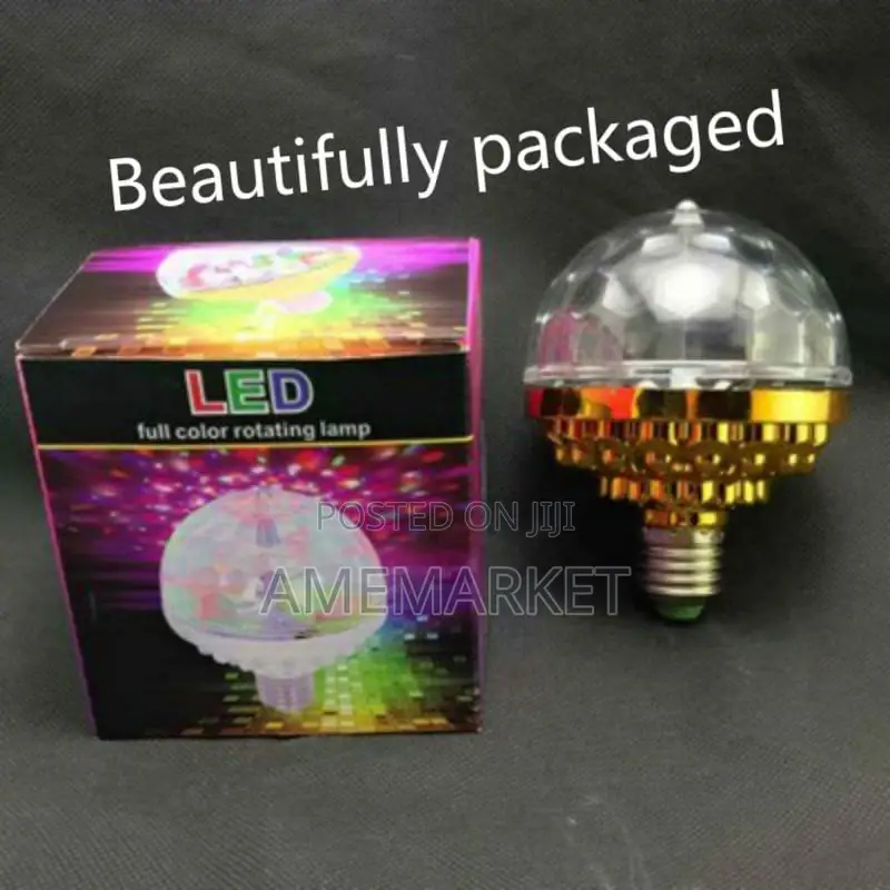 LED Stage Golden Bulb.Colourful DJ Rotating Crystal Light
