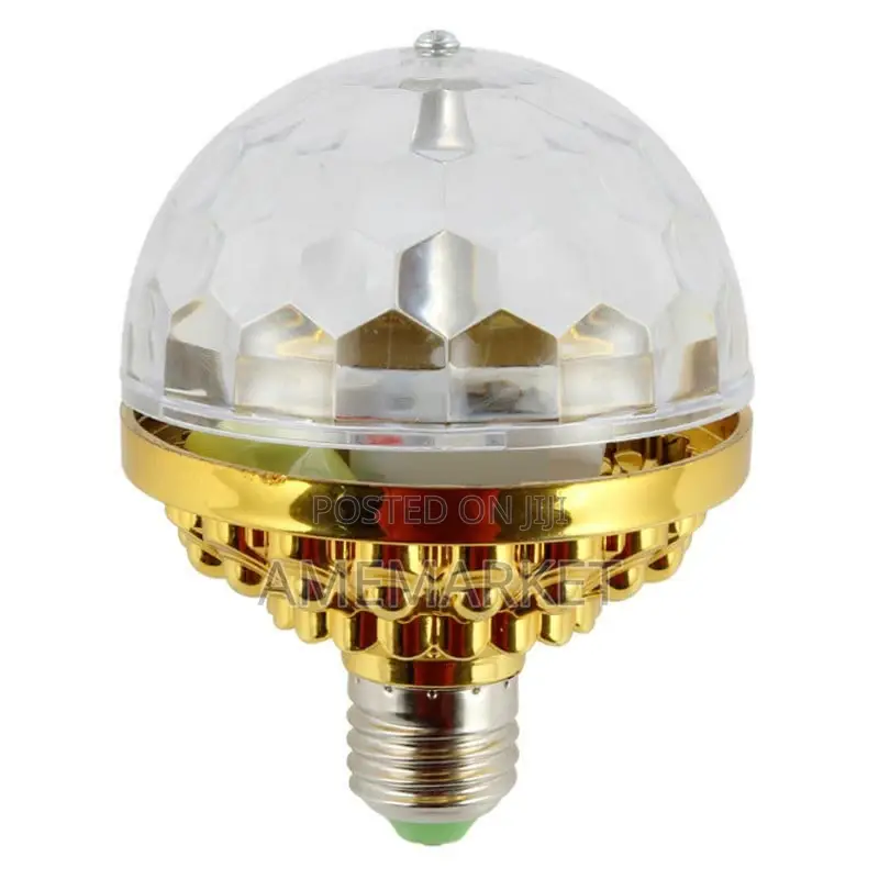 LED Stage Golden Bulb.Colourful DJ Rotating Crystal Light