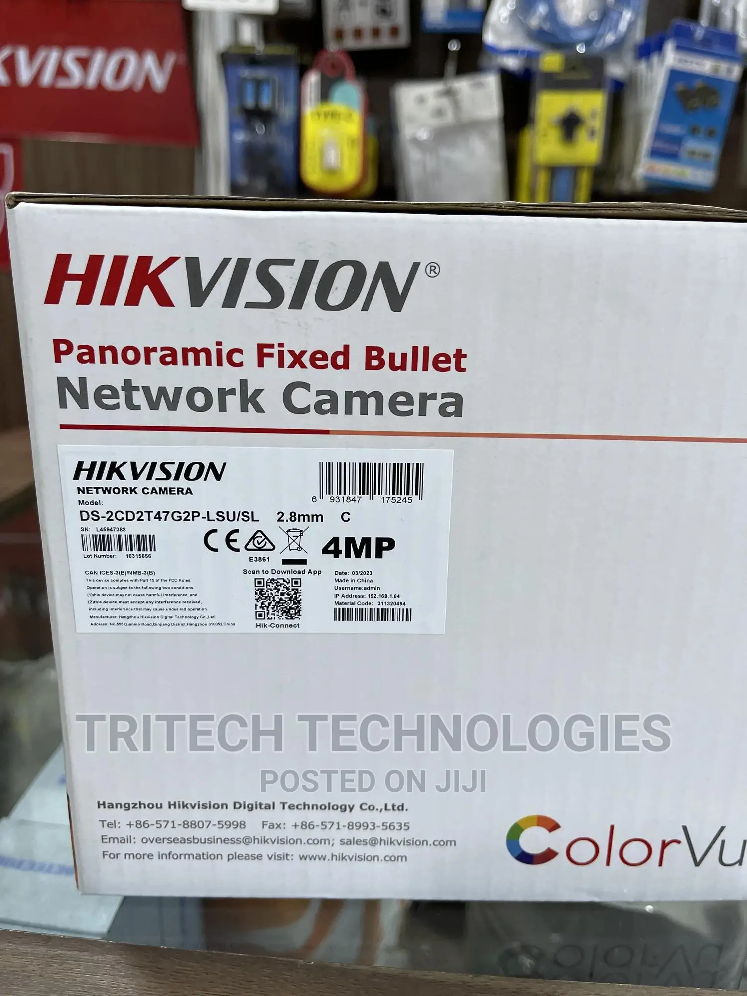 Hikvision 4mp Panoramic Color-Vu Fixed Outdoor Ip Camera