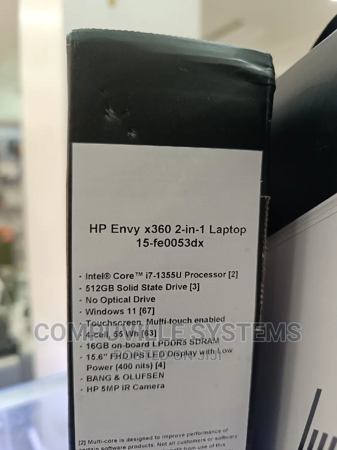 New Laptop HP Envy 15 16GB Intel Core I7 SSD 512GB
