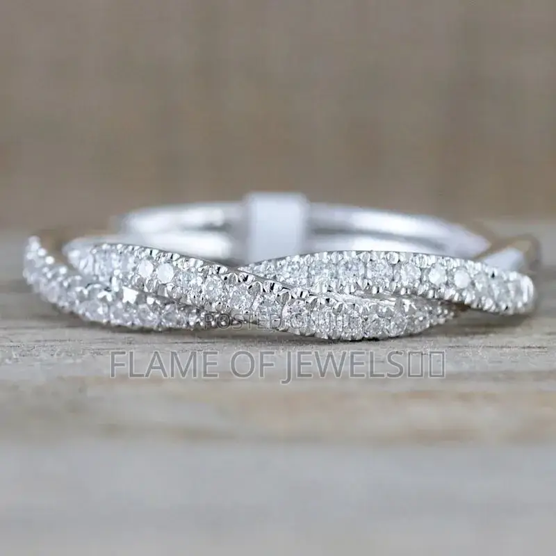 Promise Ring.Simple Silver Eternal Promise Ring