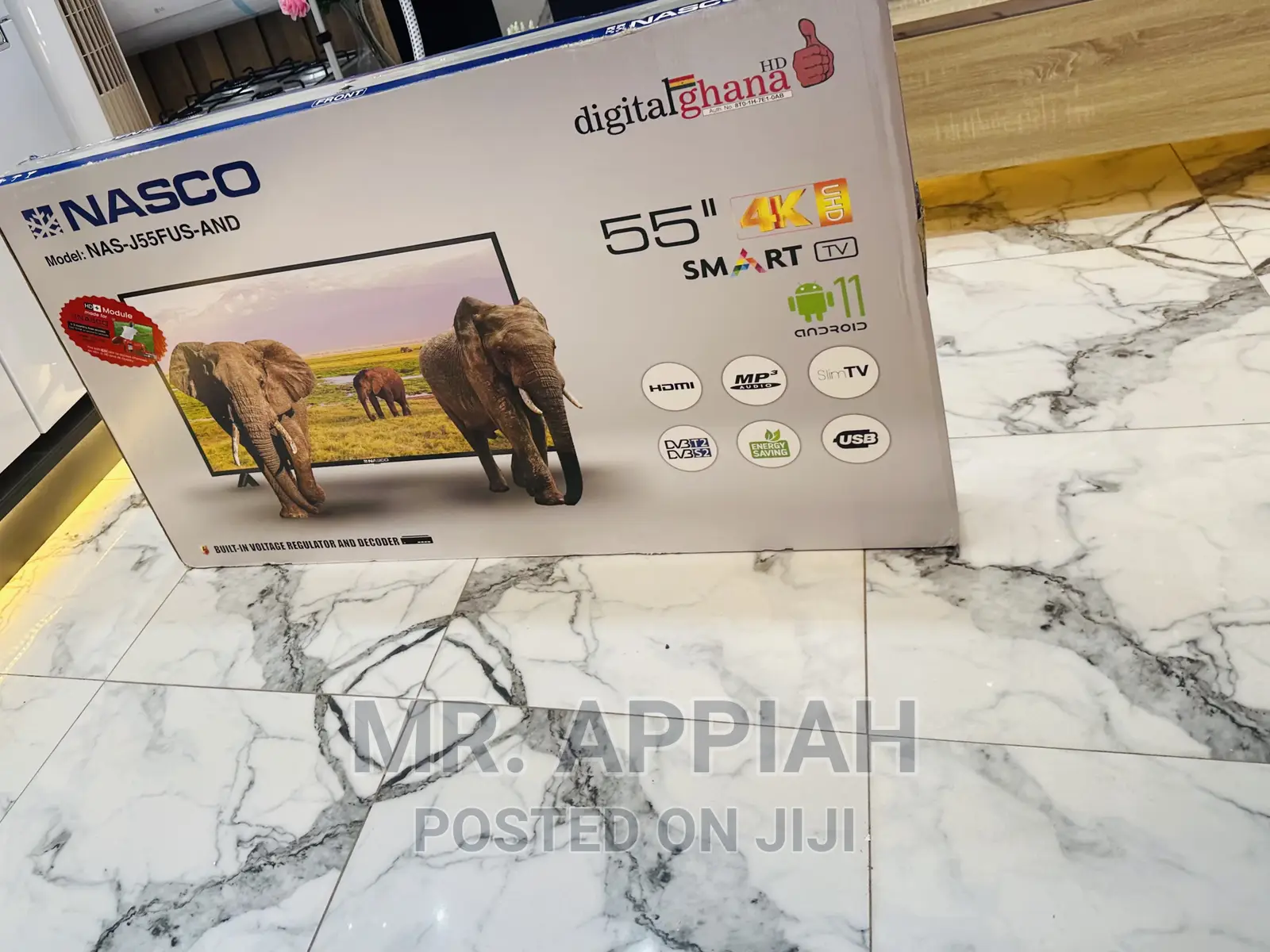 Shop Original Nasco 50 Inch Uhd Smart LED Tv(Black).