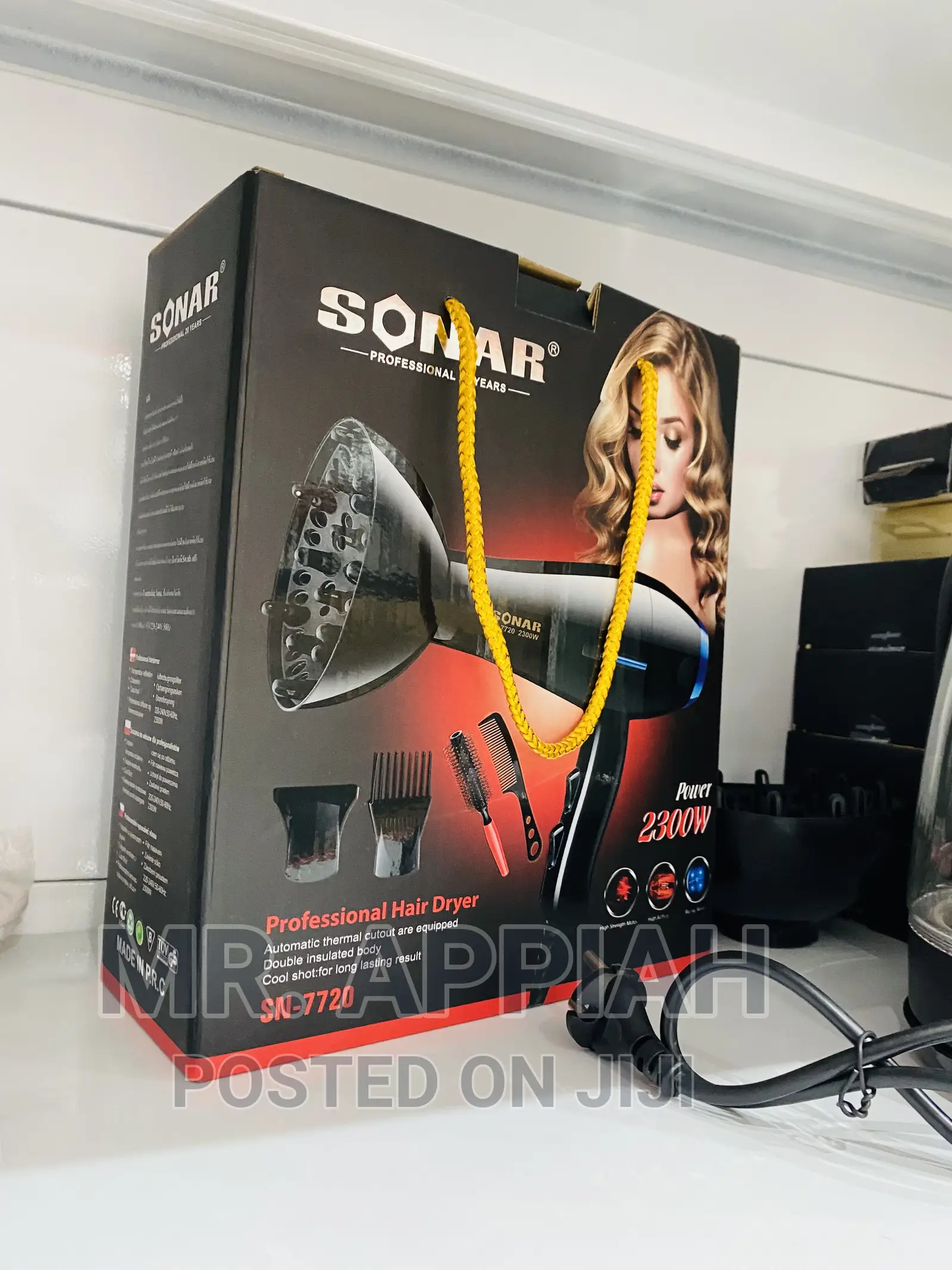 Shop Original Sonar Professional Electric Hair Dryer(Black)