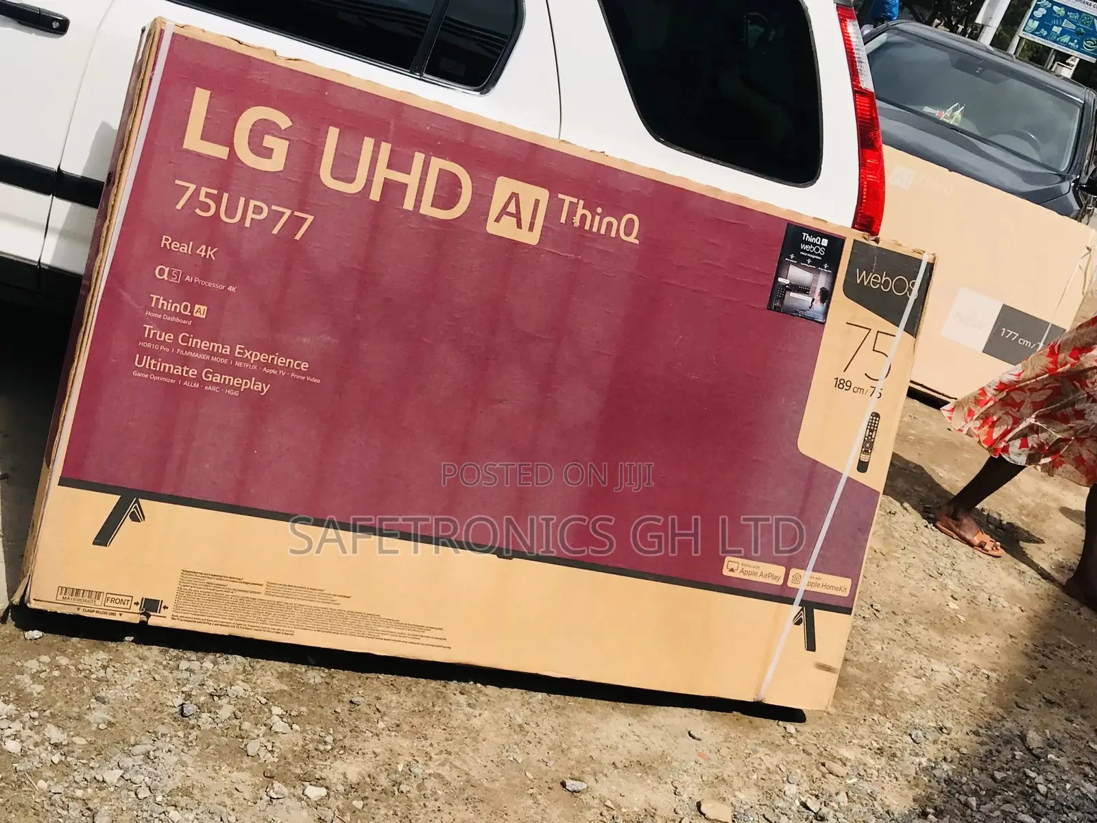 UP77 75 Inches Glossy LED Lg Smart UHD Crystal Tv 
