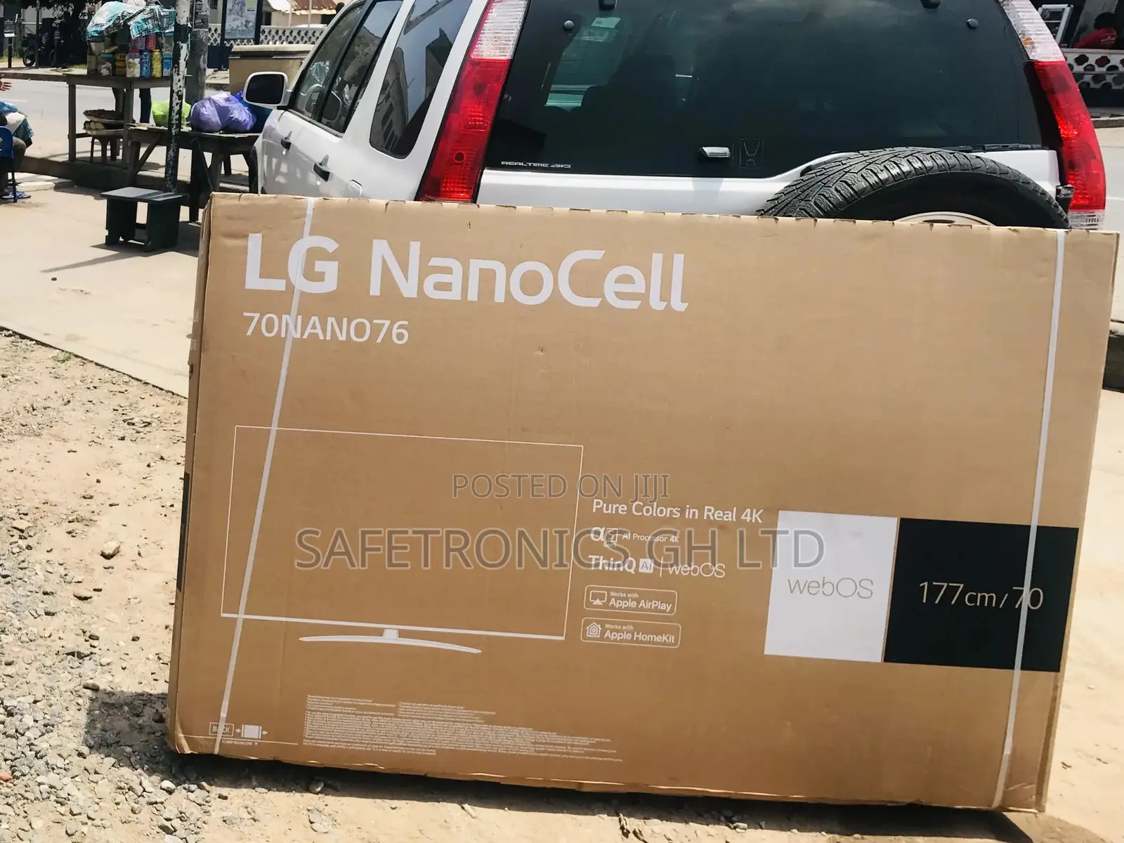 Glossy LED LG Smart 70 Inches Nano76 Nanocell Crystal Tv