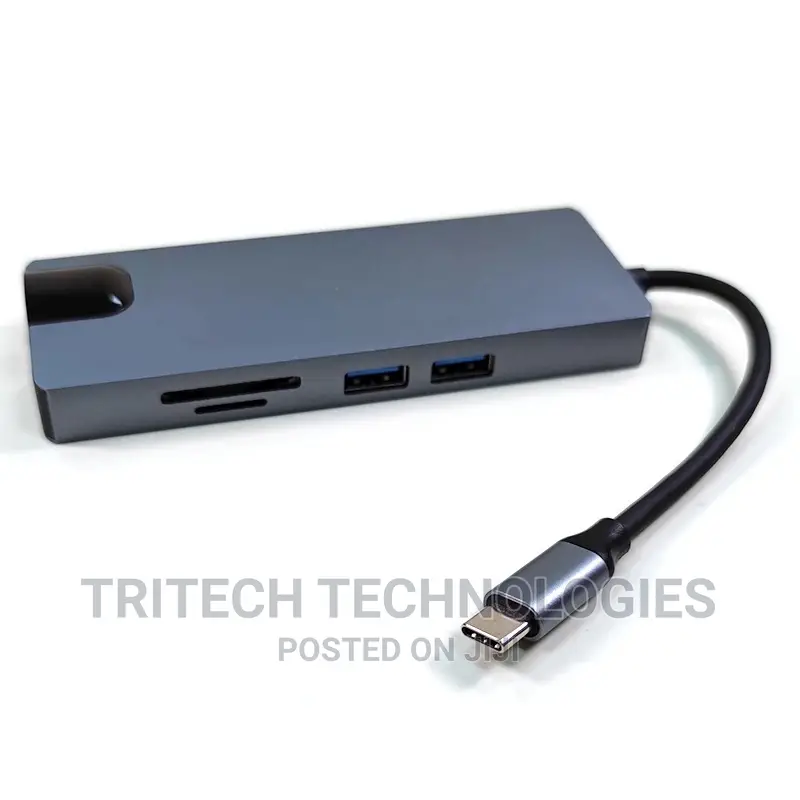 TYPE-C 8 in 1 + LAN+TYPE-C+SD CARD+ USB3.0x2+HDMI+VGA