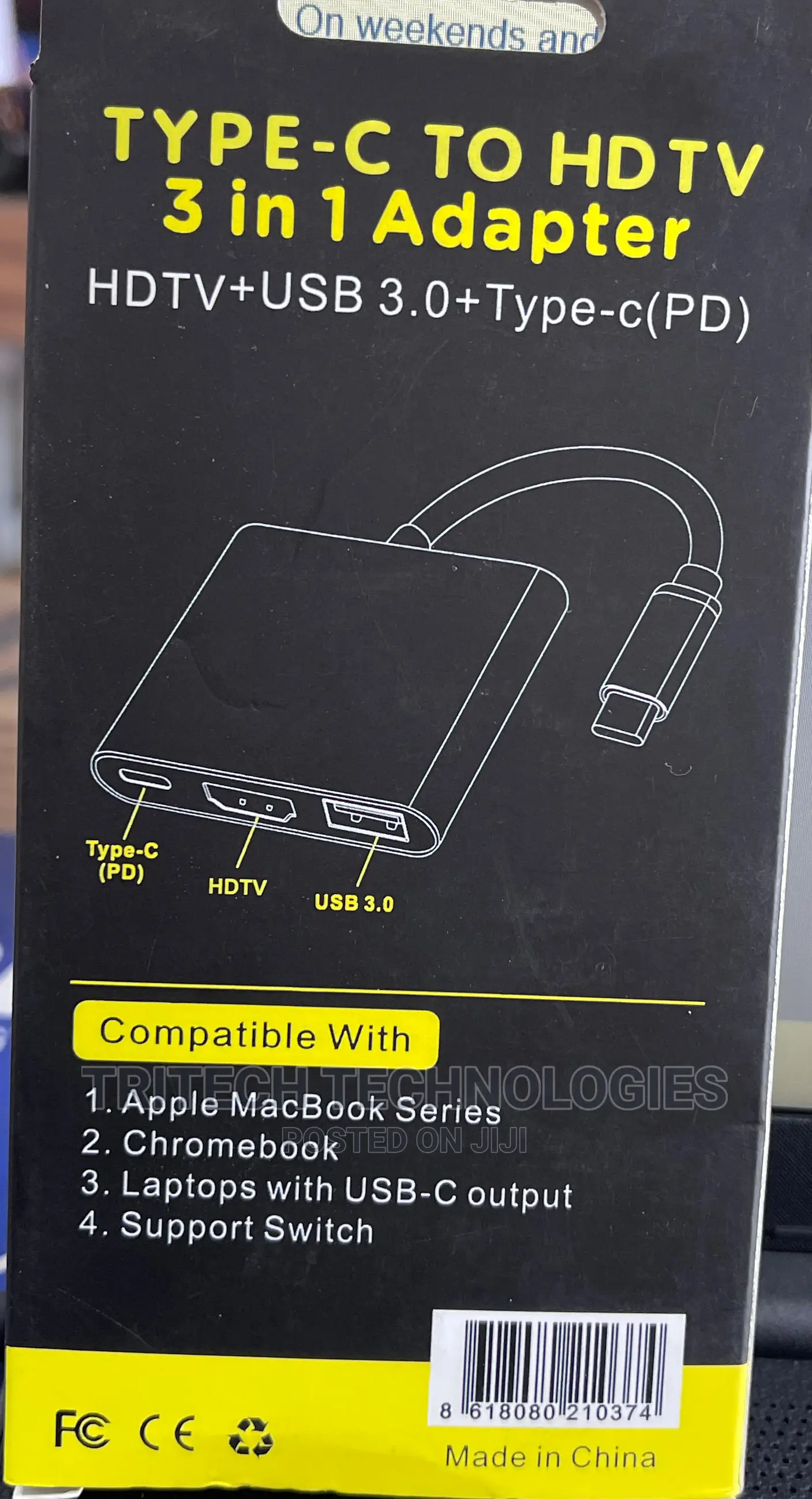 TYPE-C TO HDTV 3 in 1 Adapter