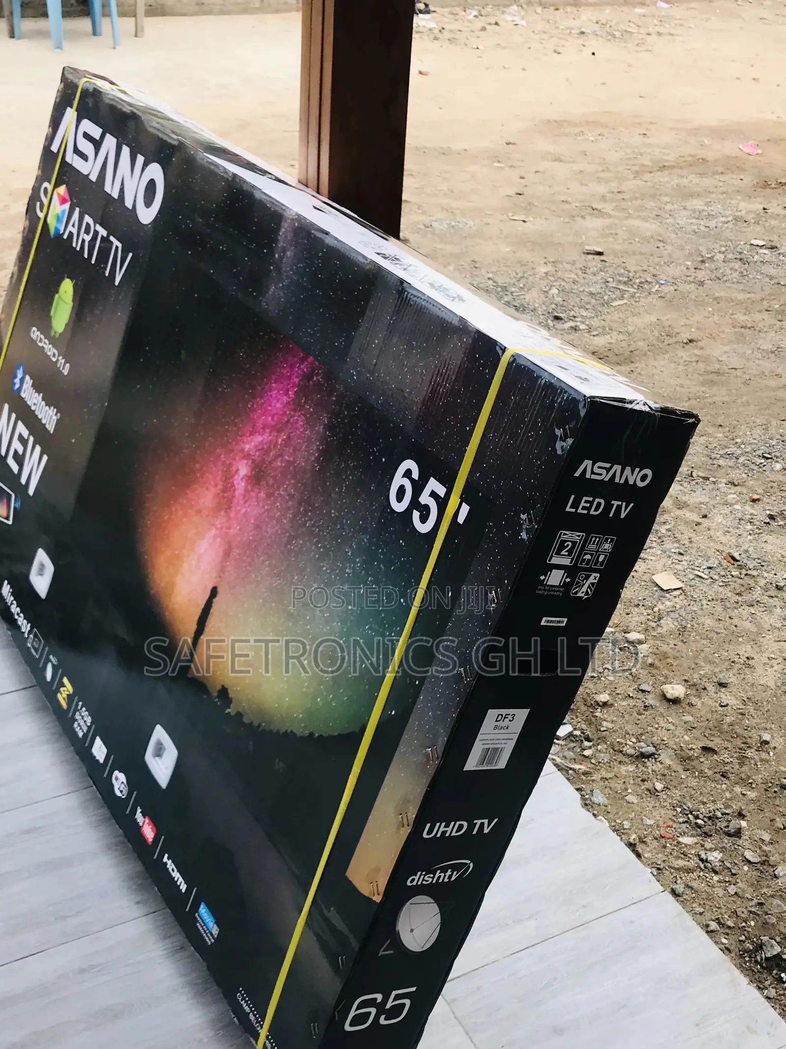 UHD Crystal Smart Asano 65 Inches Glossy LED Black Tv