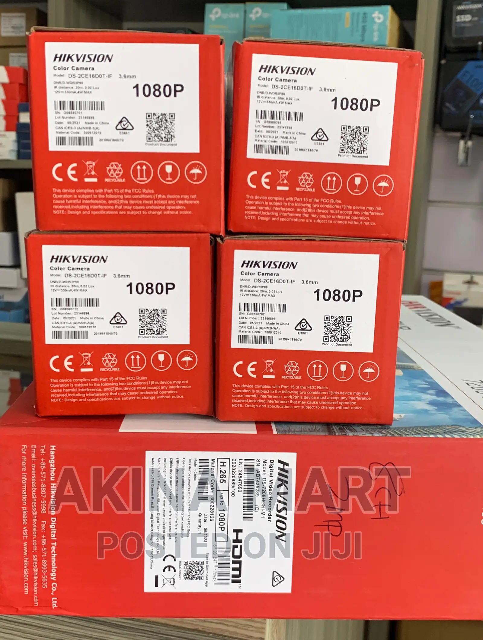Hikvision 8channel 2mp Camera Kit 1080p Resolution