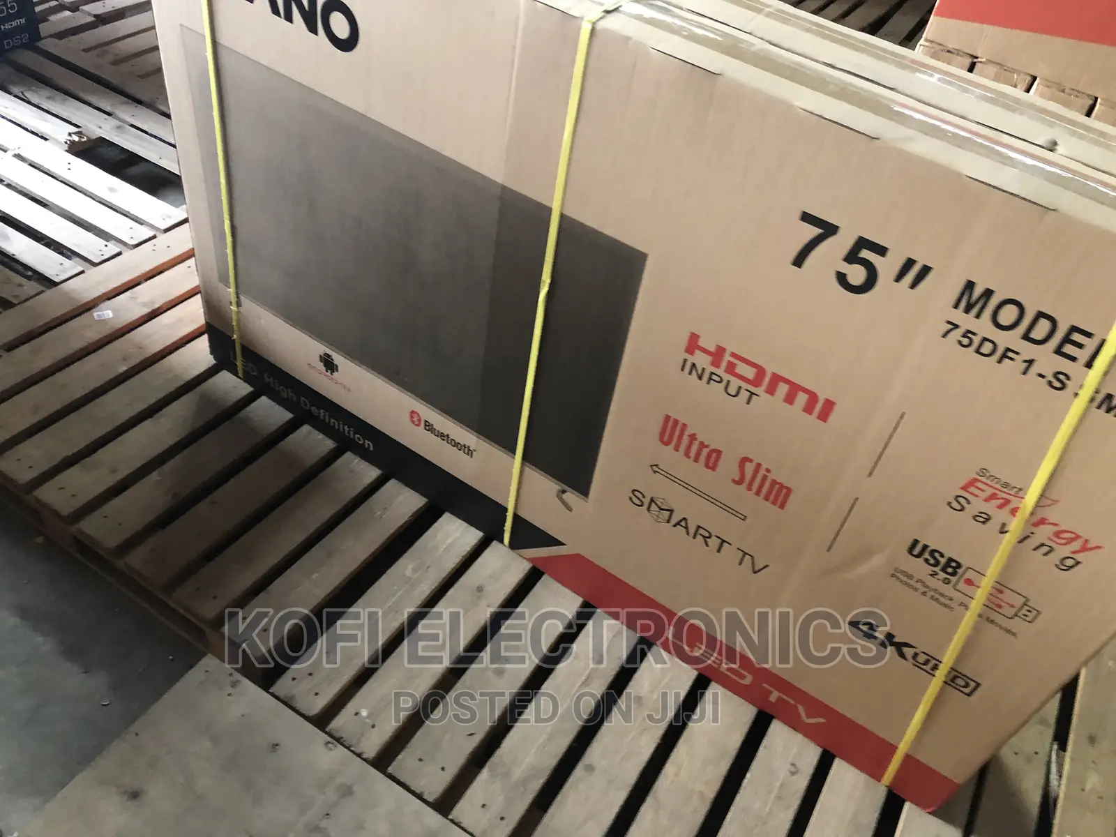 (Slim Profile) Asano Tv- Android Smart – 75′′ Black