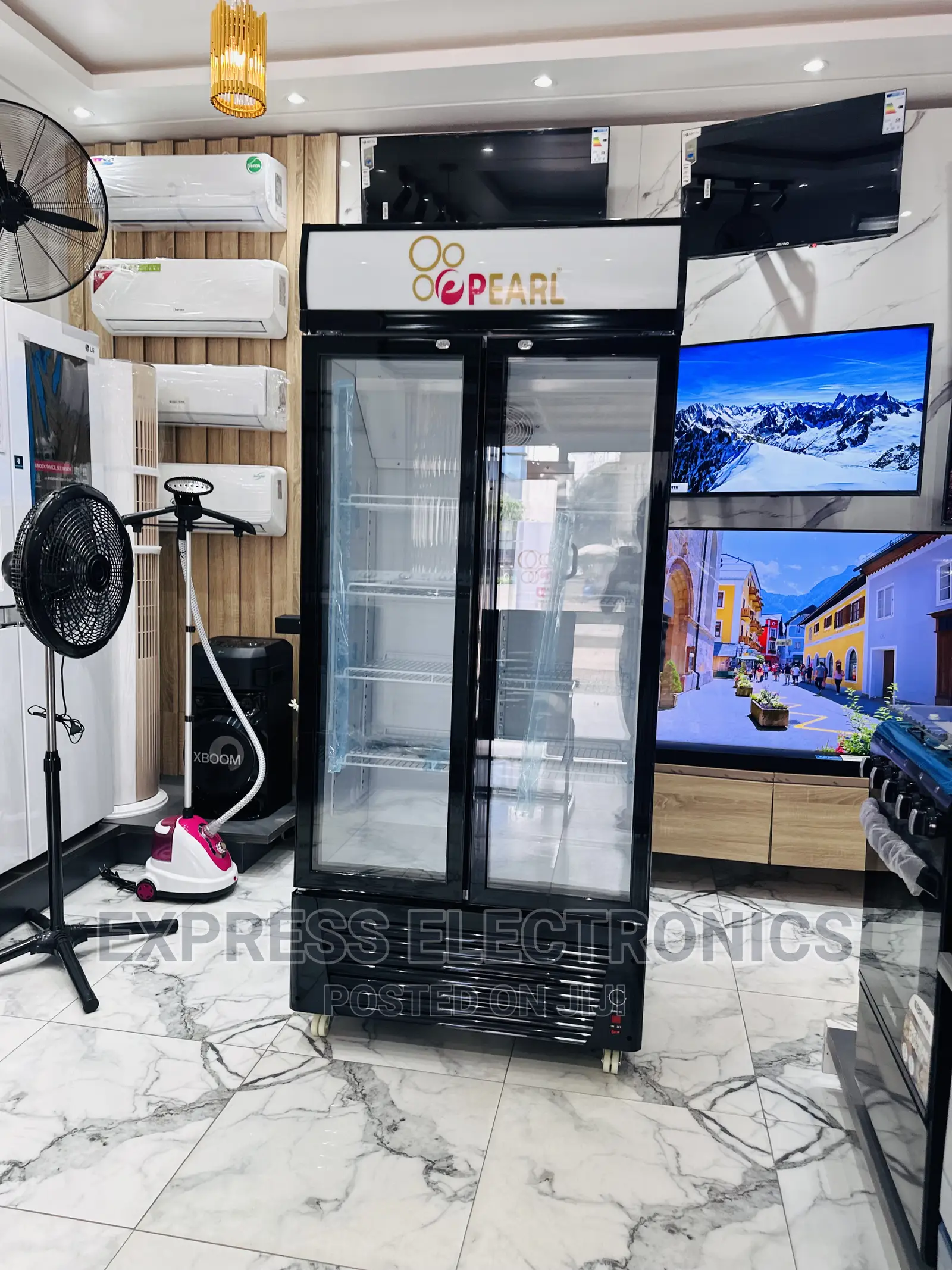 Boost Sale of Pearl Display Fridge Double Door PVC 622-2b.
