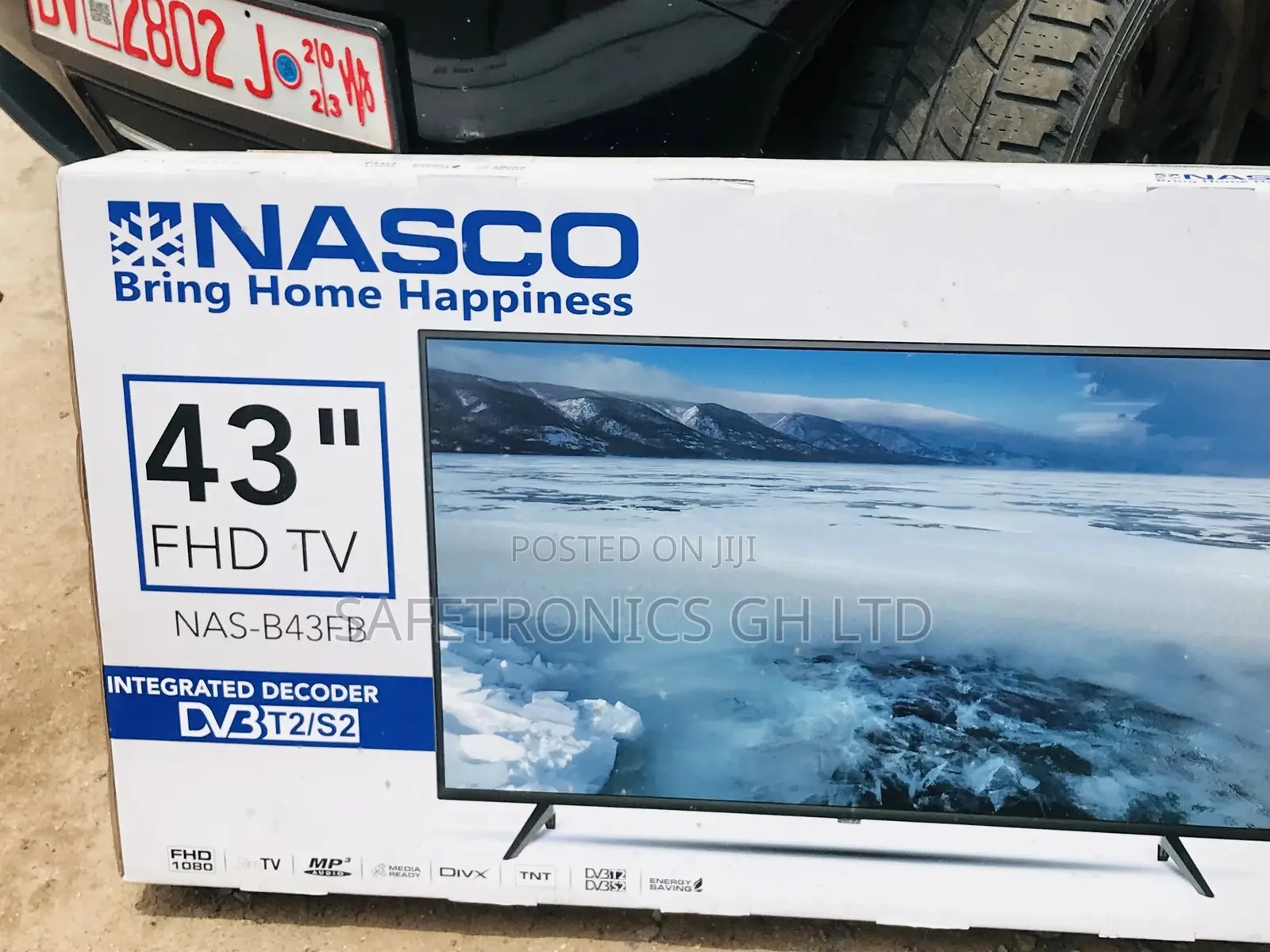 Digital Satellite 43 Inches Glossy LED Nasco FHD Tv
