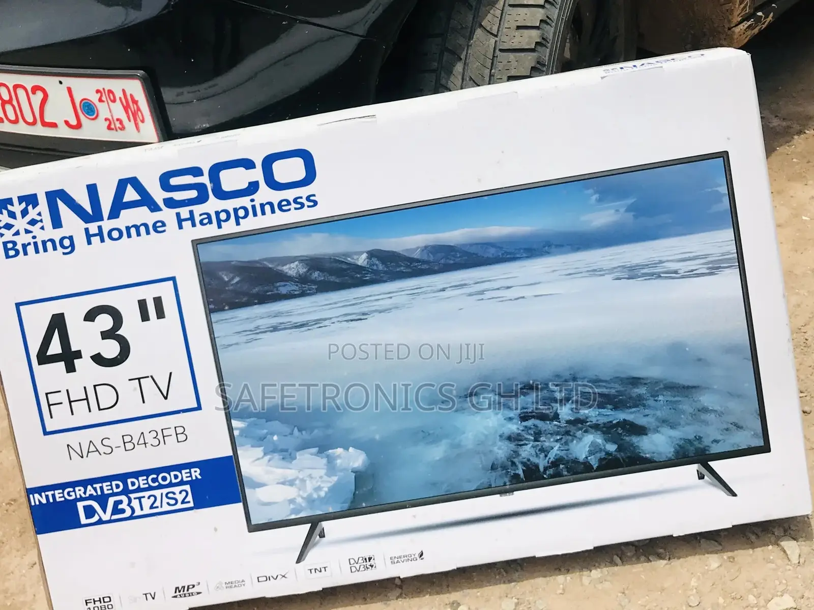 Digital Satellite 43 Inches Glossy LED Nasco FHD Tv