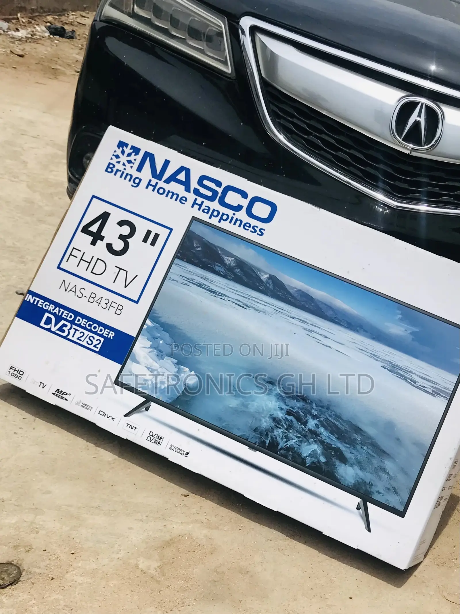 LED Glossy Nasco  43 Inches Satellite FHD Display  Tv