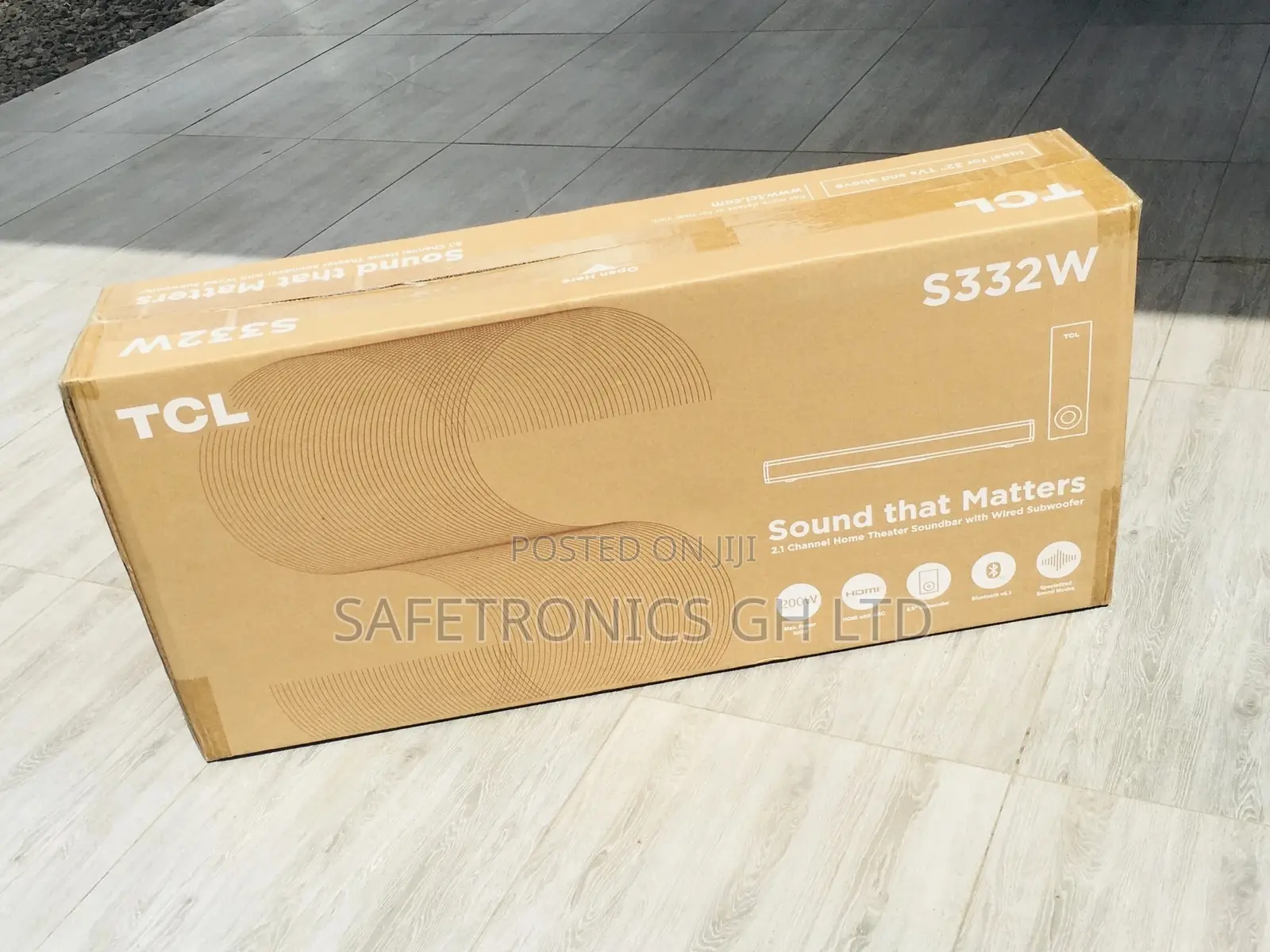 Lastest Soundbar TCL S332W Wireless Bluetooth Black
