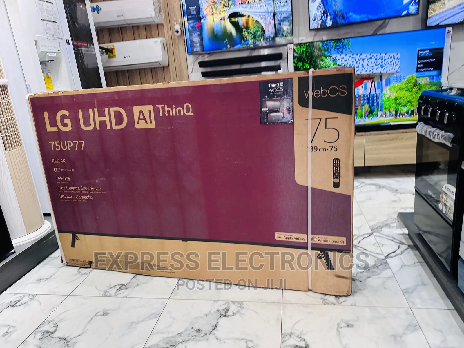 Bigger Better Brighter Slim UHD Smart LG 75”UP77