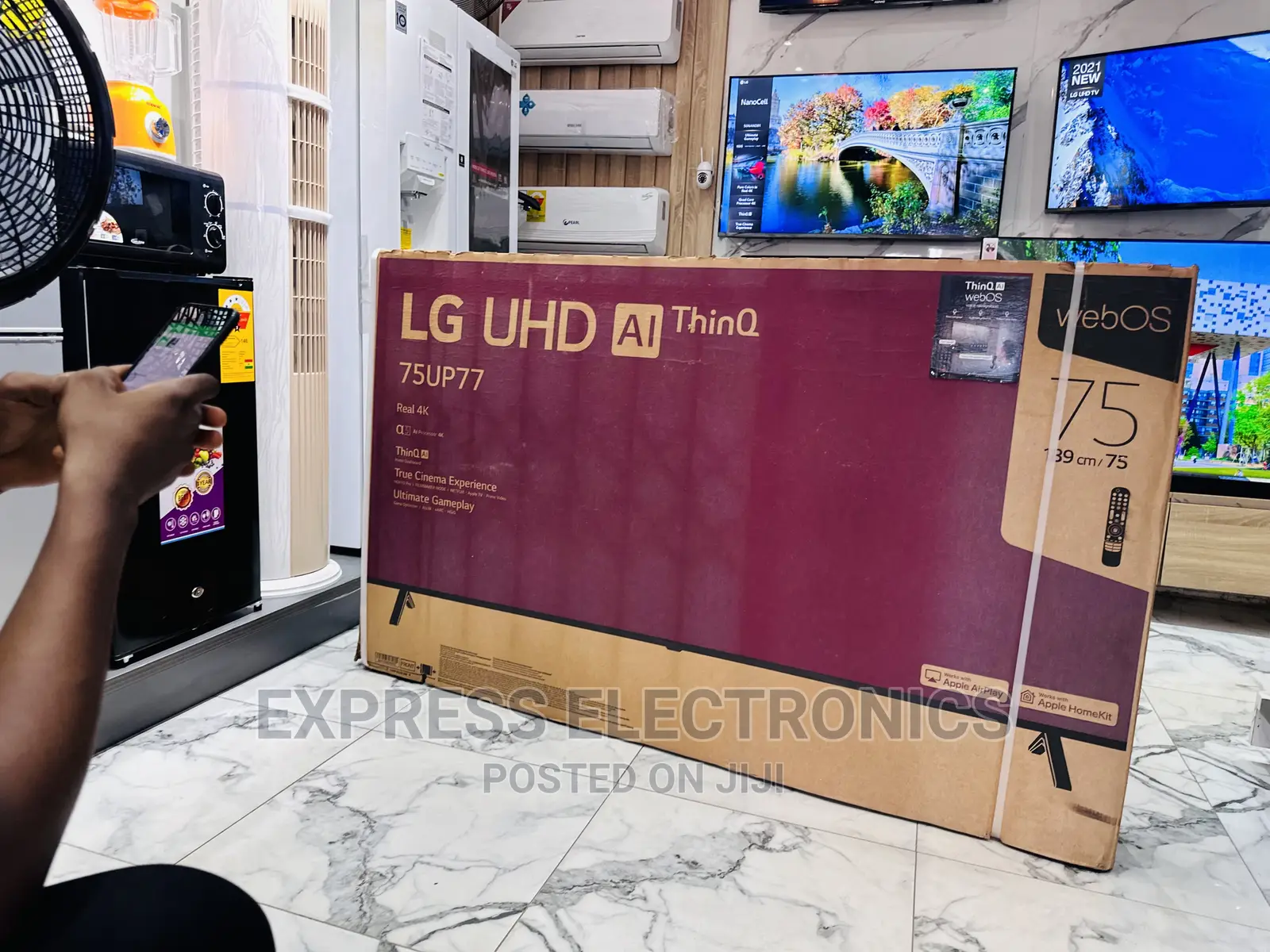 Bigger Better Brighter Slim UHD Smart LG 75”UP77