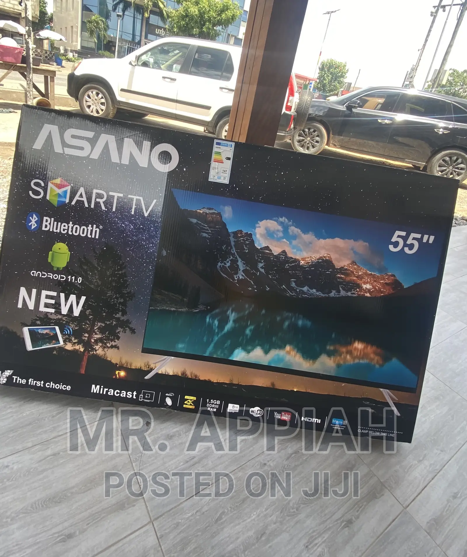 Shop Original Asano 55 Inch Uhd Smart Bluetooth Tv(Black).