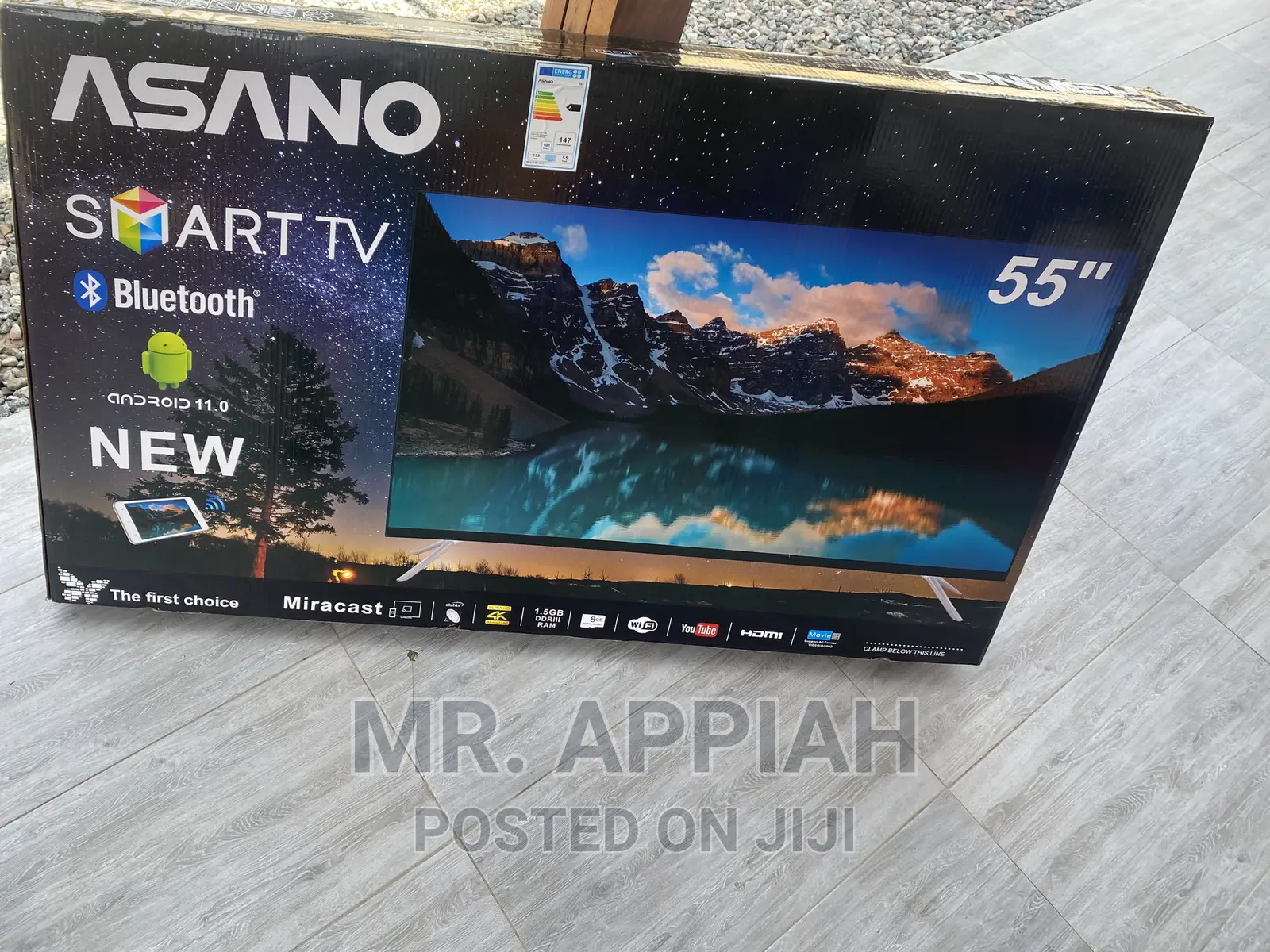 Shop Lovely Asano 55 Inch Uhd Smart Bluetooth Tv(Black)