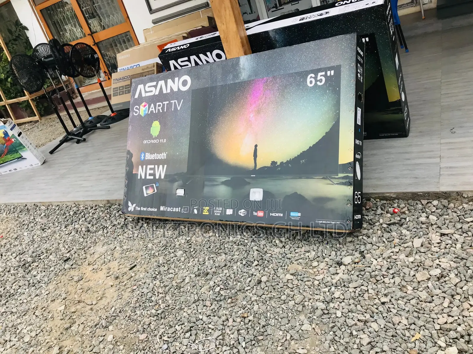 Smart LED Ultra UHD Asano Glossy 65 Inches Black Tv