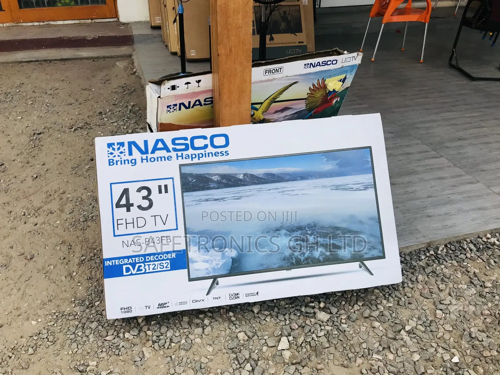 Electric 43 Inches LED Digital Satellite Nasco Black Tv 