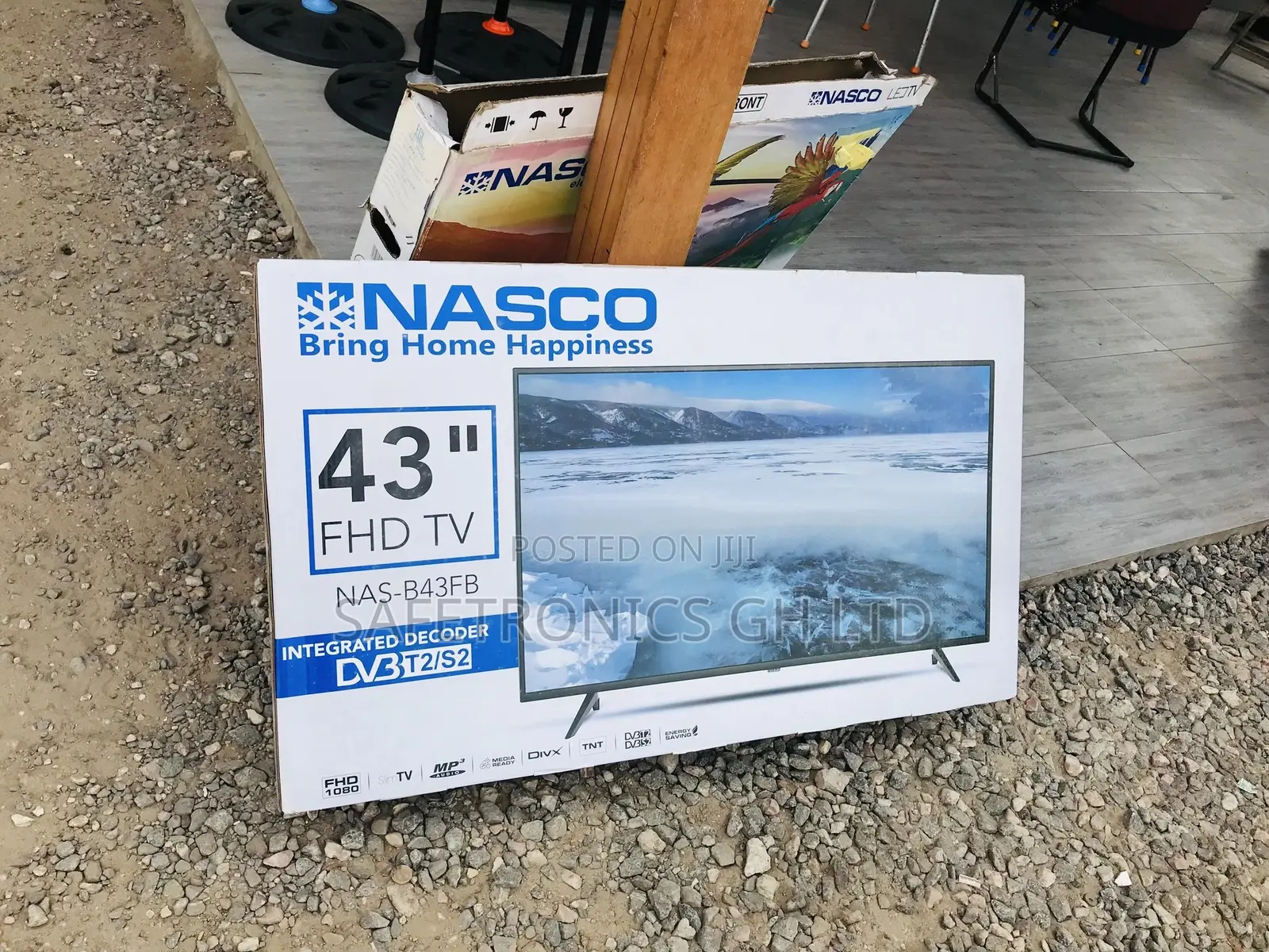 Electric 43 Inches LED Digital Satellite Nasco Black Tv 