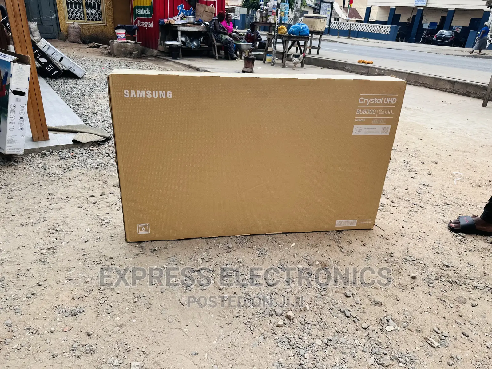 Giant Screen Samsung 55”Bu8000 Uhd Smart